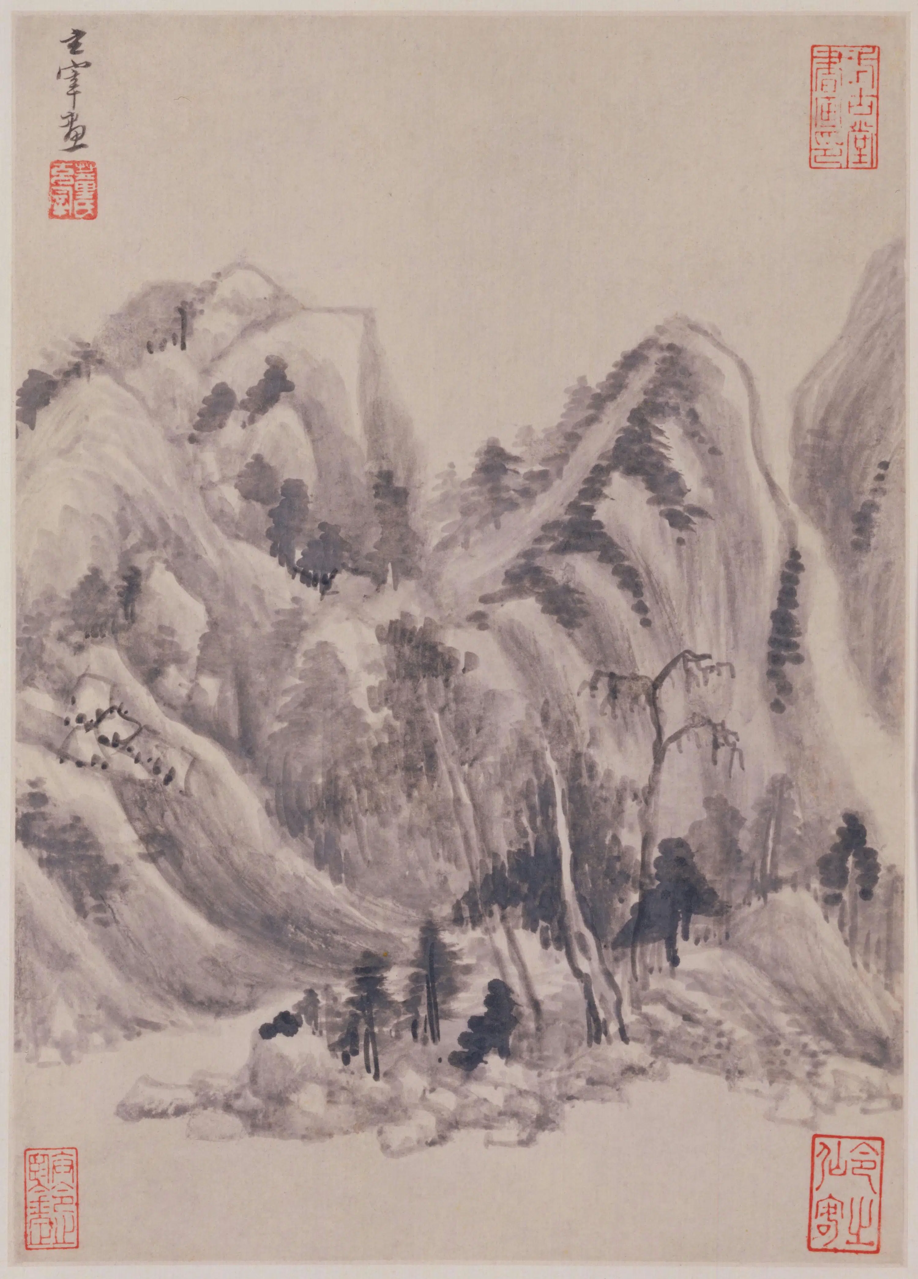 明朝【董其昌】《山水图册（8开）》 第2张