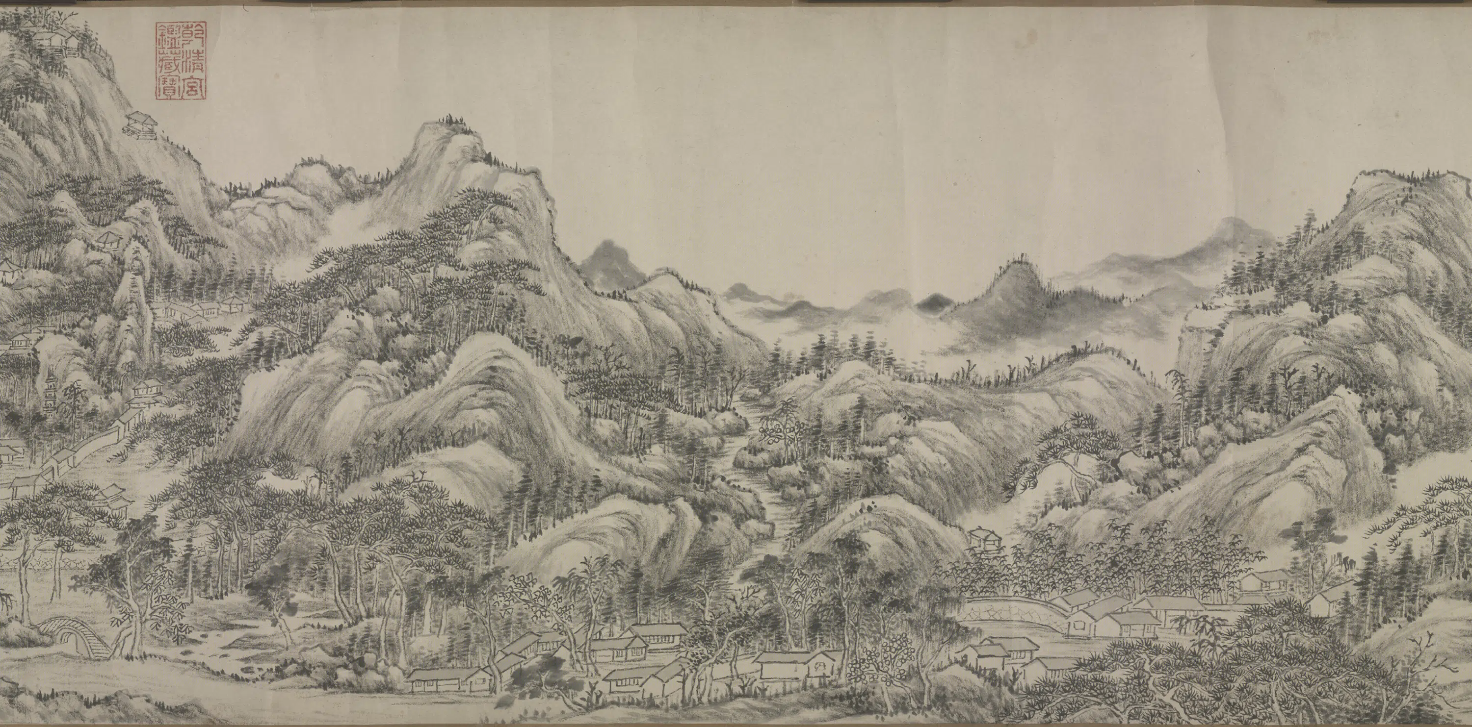 清代【钱维城】《栖霞山全图卷》 第3张