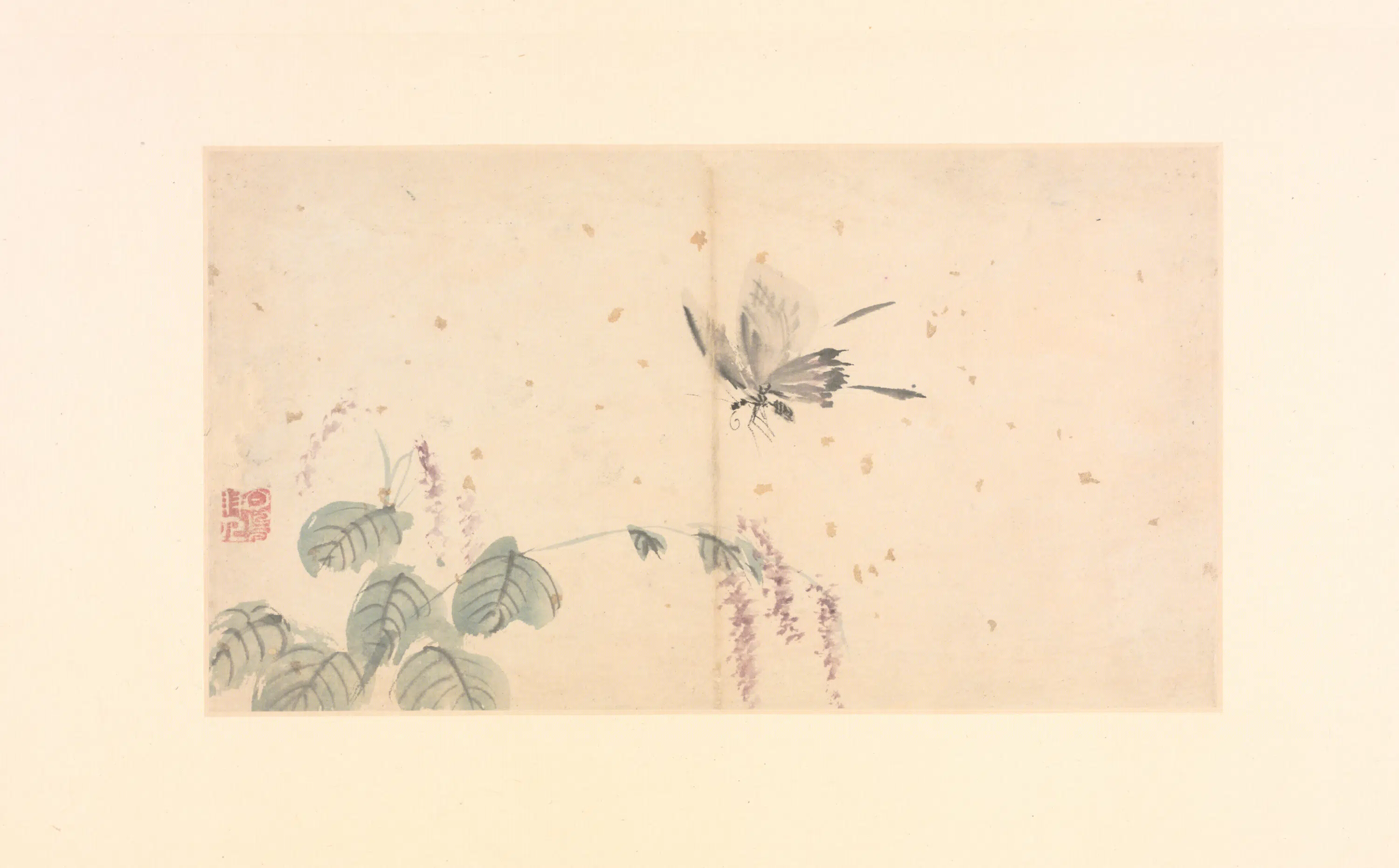 明朝【施雨】《山水花卉册》