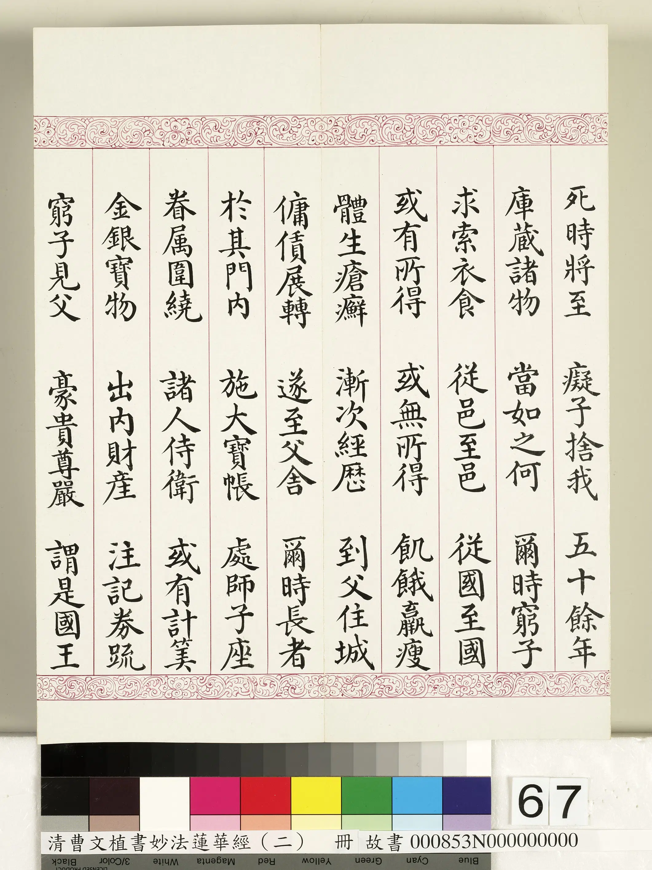 清代【曹文埴】《妙法莲华经（二）册》 第64张