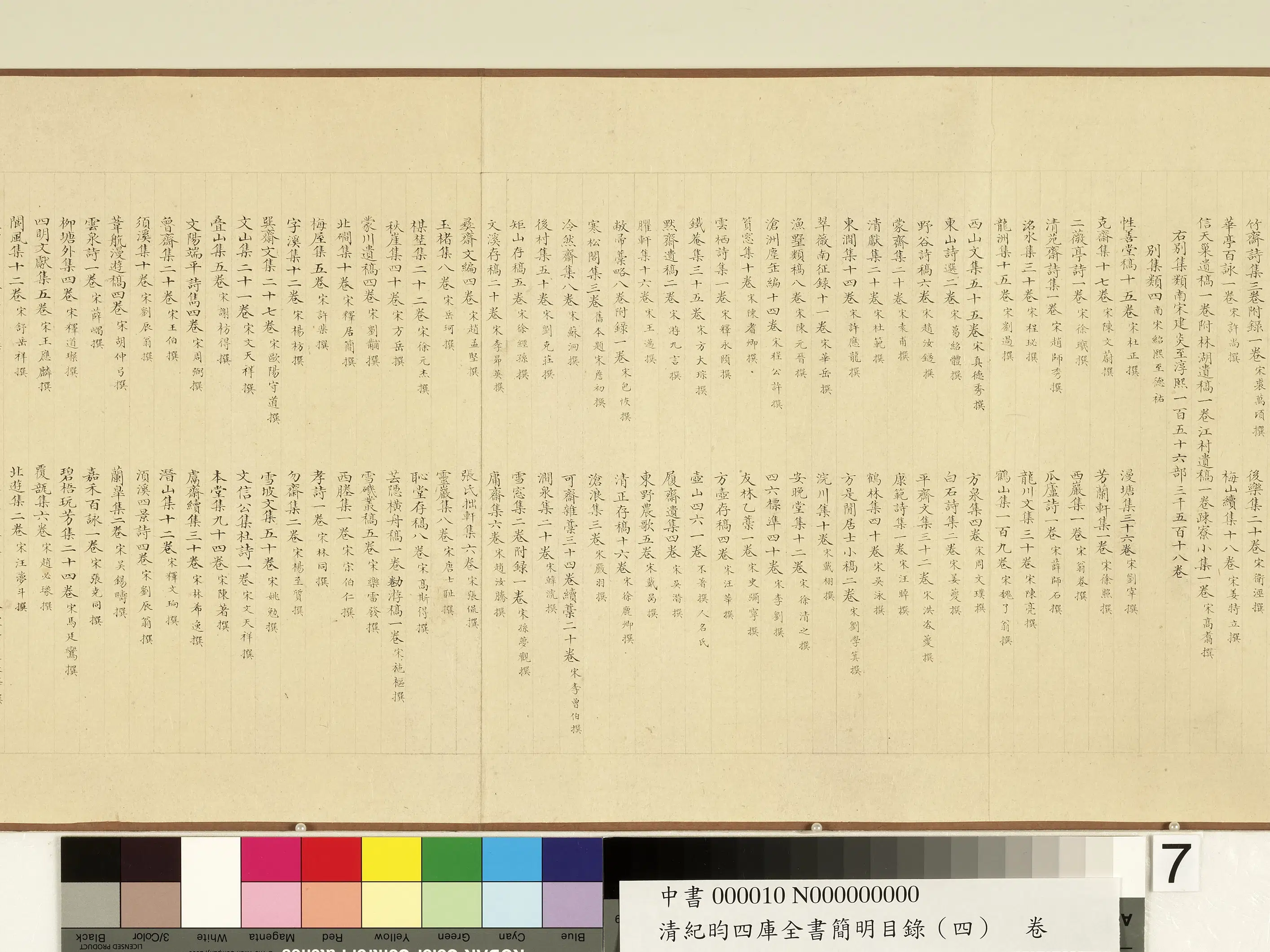 清代【纪昀（盷）】《钦定四库全书简明目录（集部）卷》 第17张