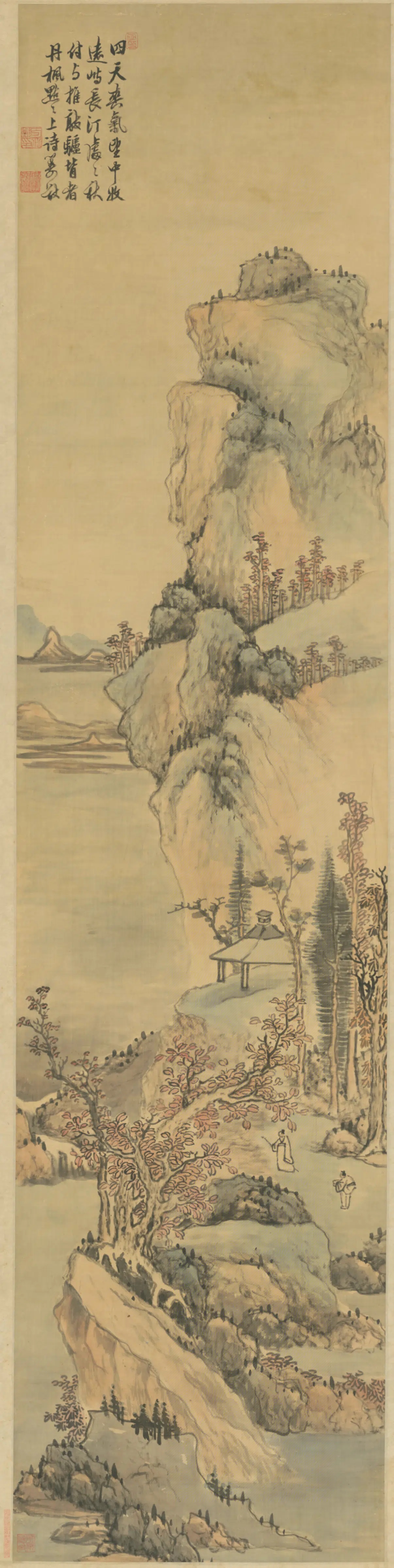 清代【方大猷】《山水图轴》