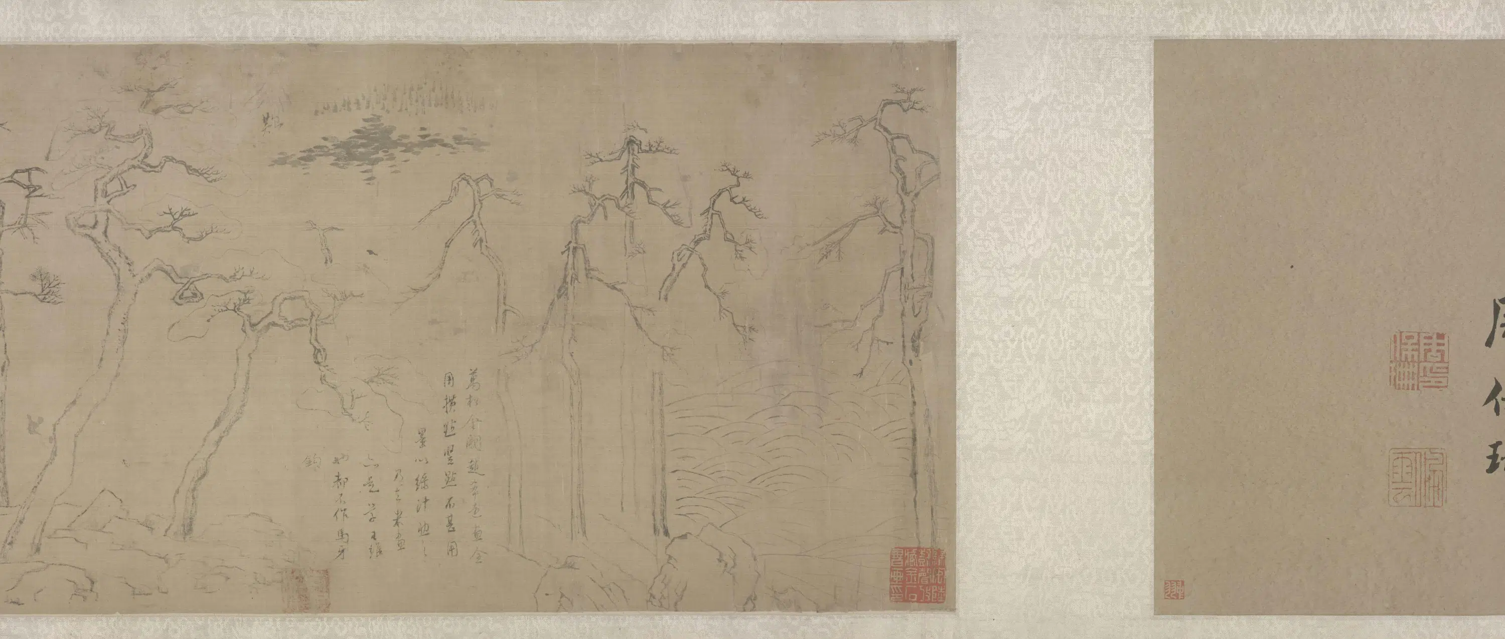 明朝【董其昌】《集古树石画稿卷》 第8张