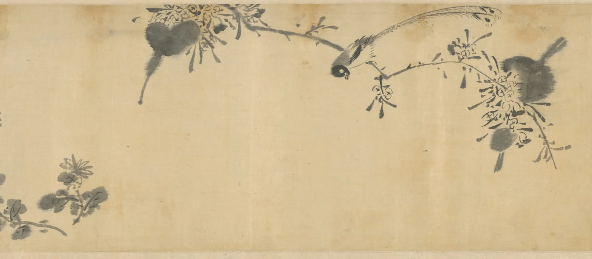 明朝【李因】《花鸟图卷》 第3张