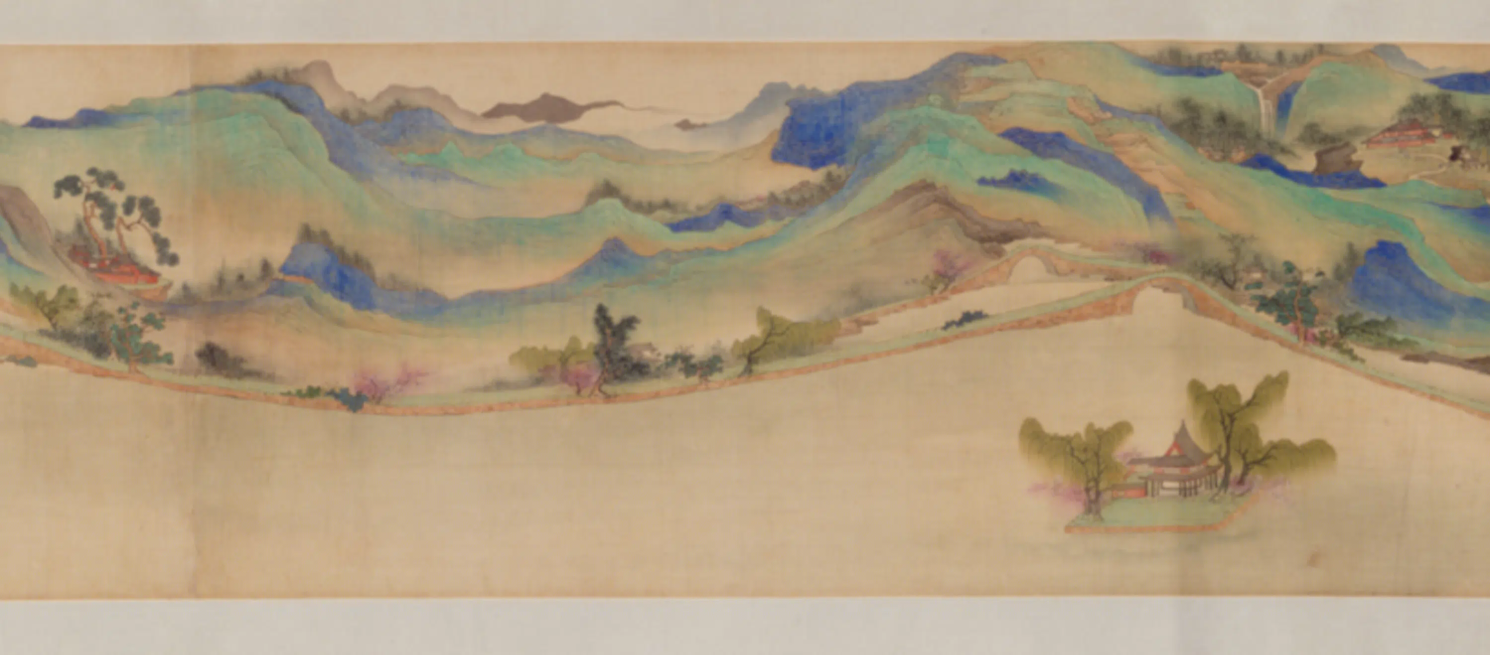 清代【章采】《谢彬画补景西湖载鹤图像卷》 第8张