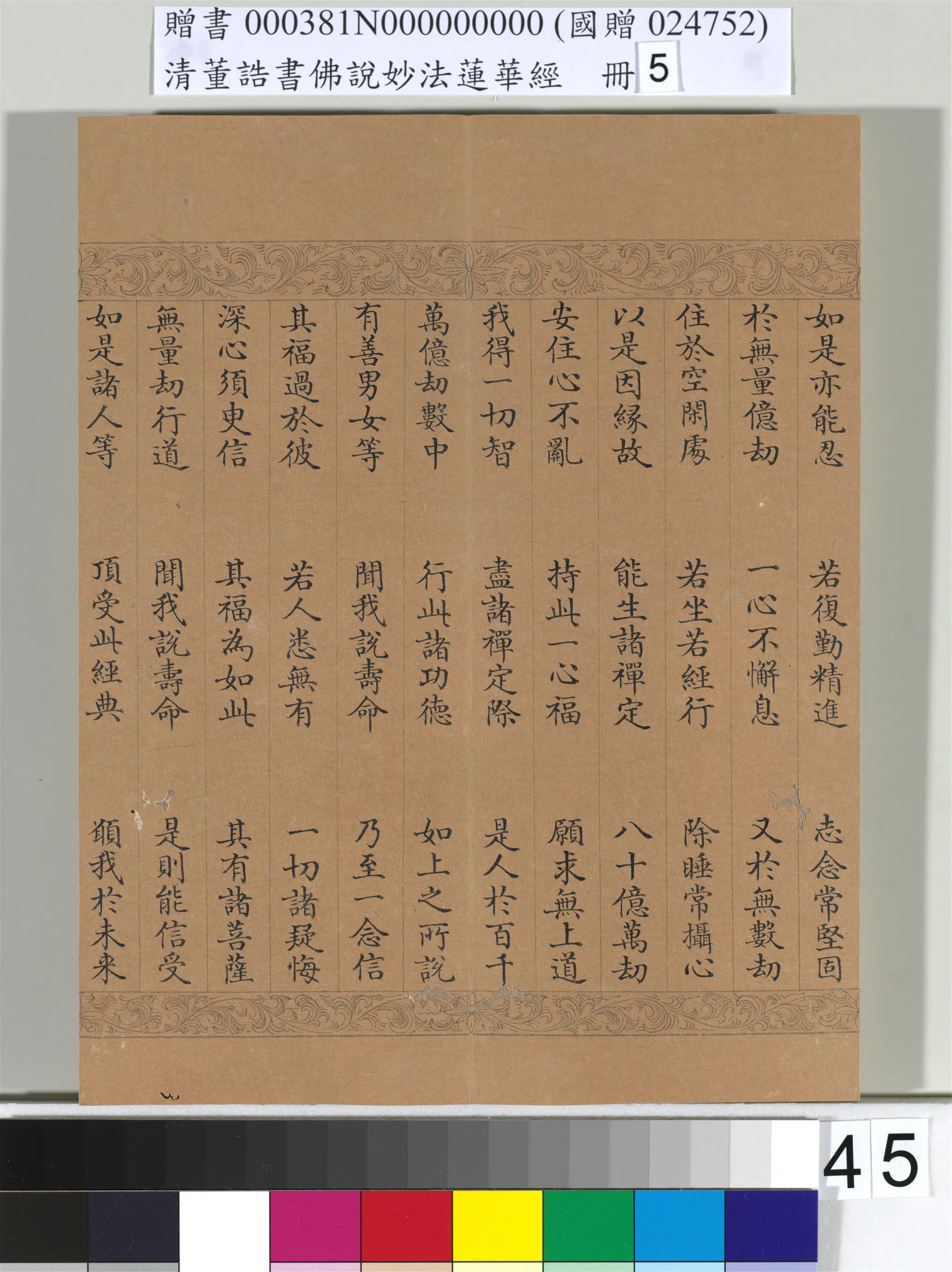 清代【董诰】《佛说妙法莲华经（五）册-52开》 第41张