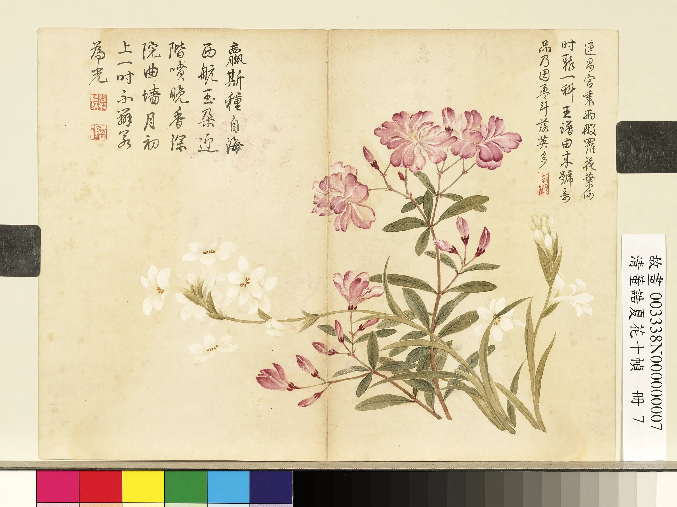 清代【董诰】《夏花十帧册图-10开》