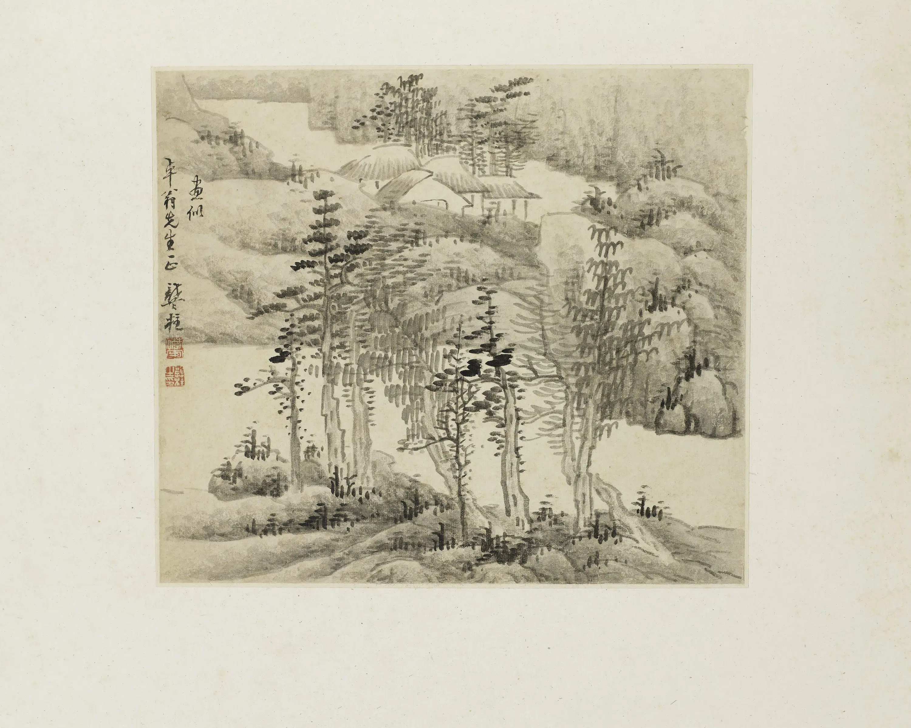 清代【樊云】《等山水花鸟册》