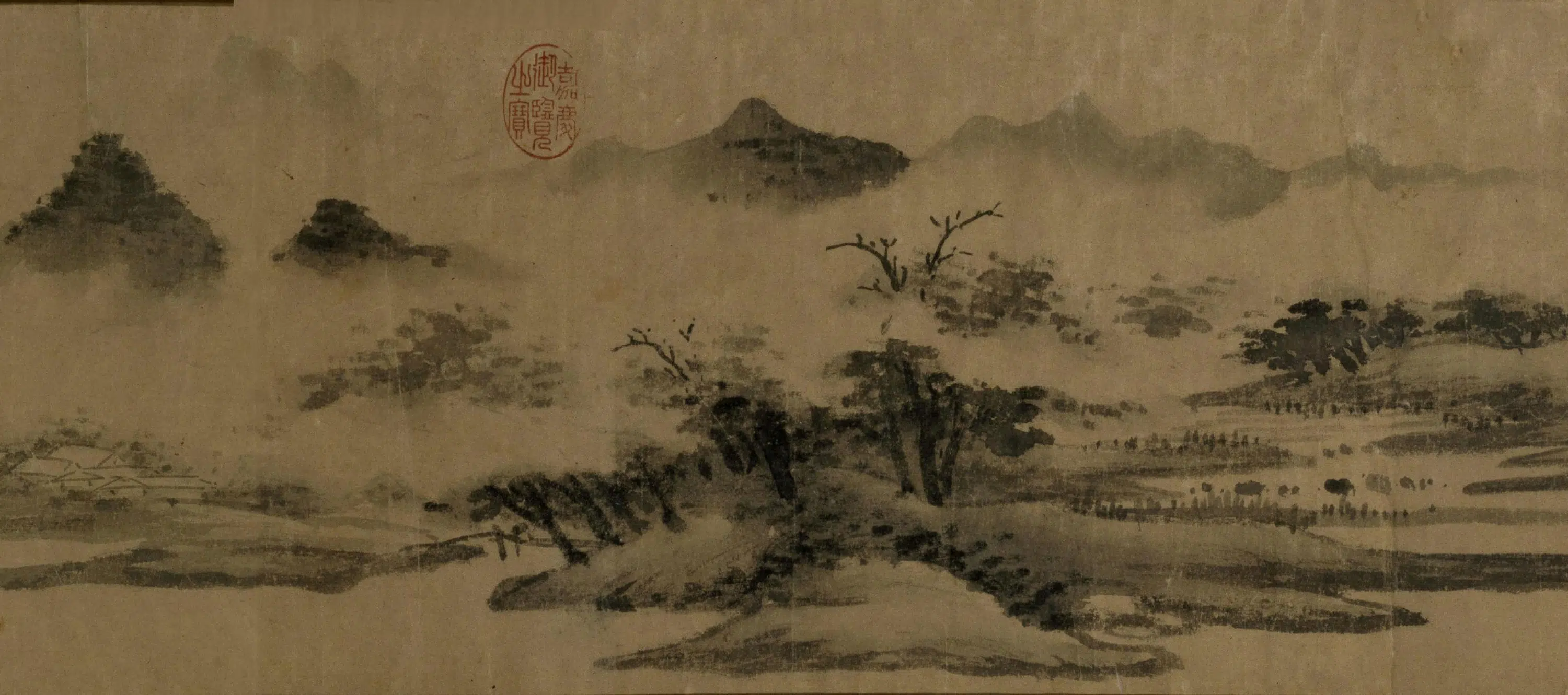 明朝【沈周】《西山雨观图卷》 第2张