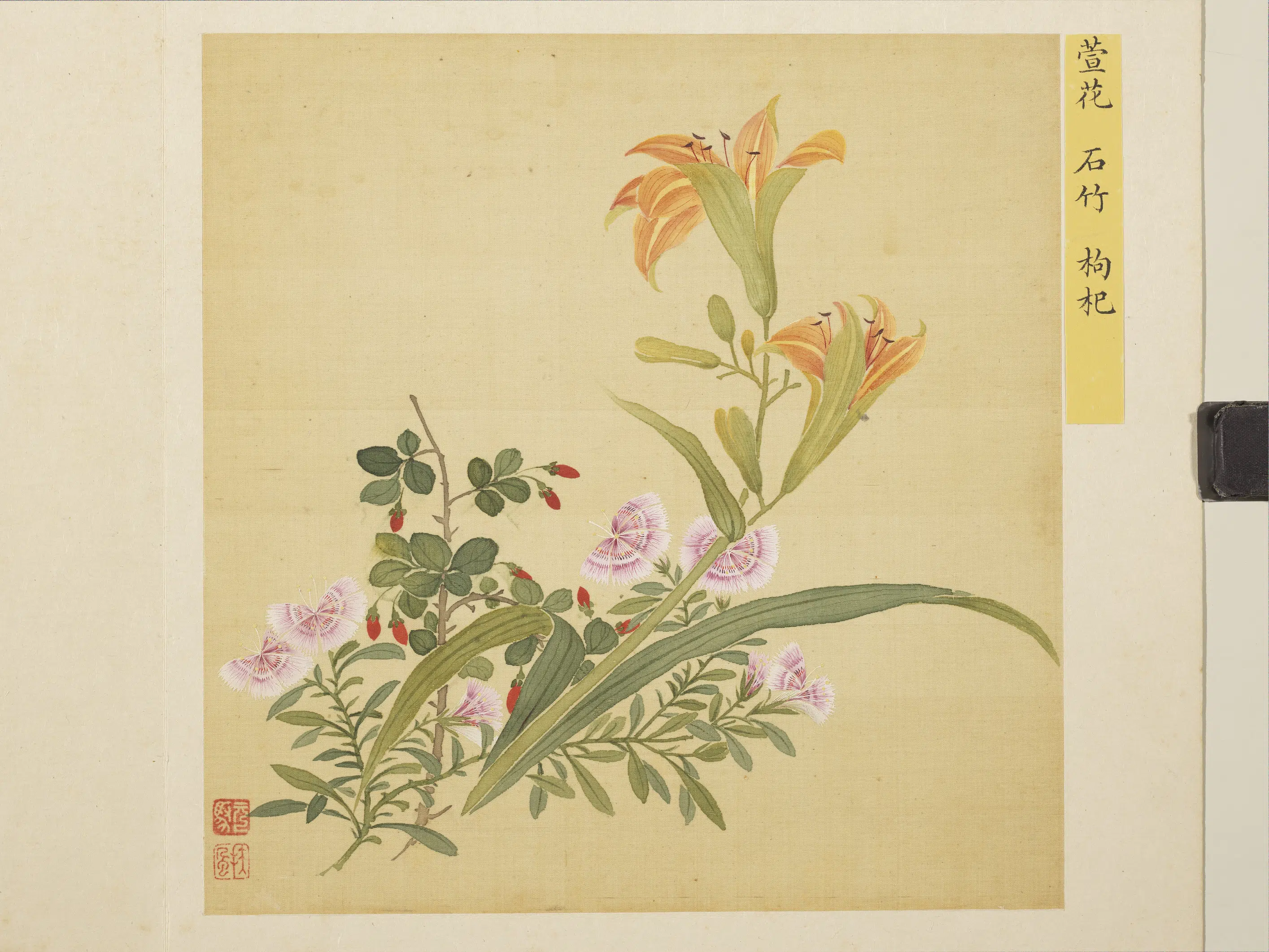 清朝【马元驭】《花卉册》 第10张 清朝【马元驭】《花卉册》 第10张