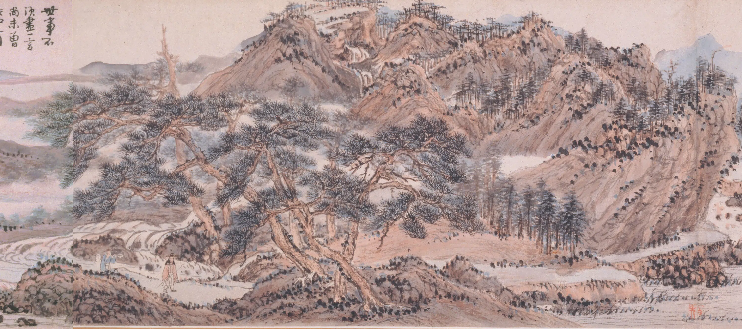 清代【髡残(石谿)】《溪山无尽图卷》 第2张 清代【髡残(石谿)】《溪山无尽图卷》 第2张