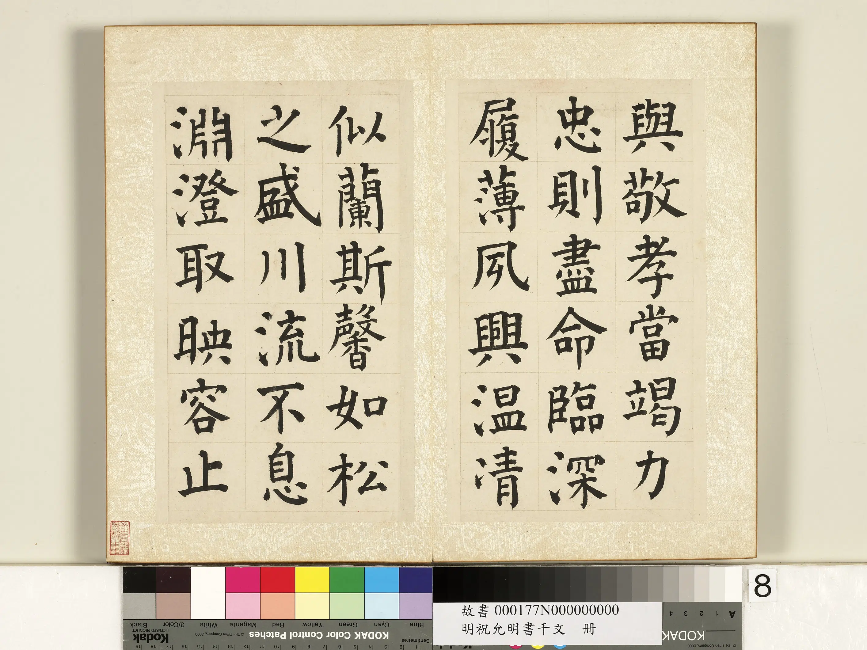 明朝【祝允明】《书千字文册》 第32张