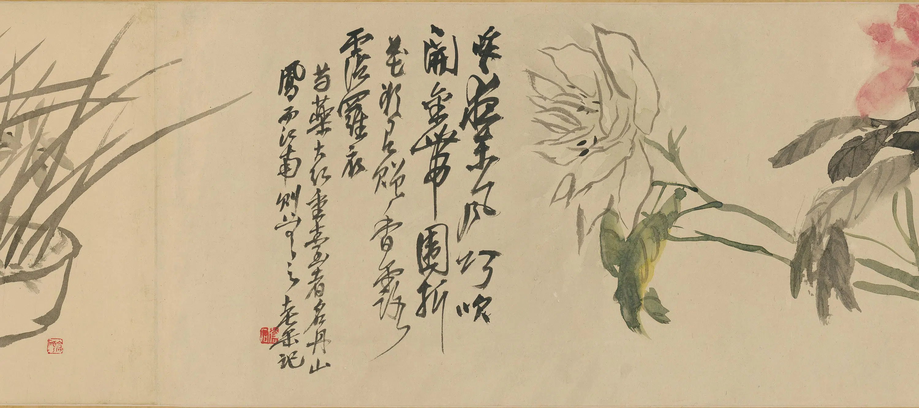 清代【吴俊卿】《花卉卷》 第2张 清代【吴俊卿】《花卉卷》 第2张