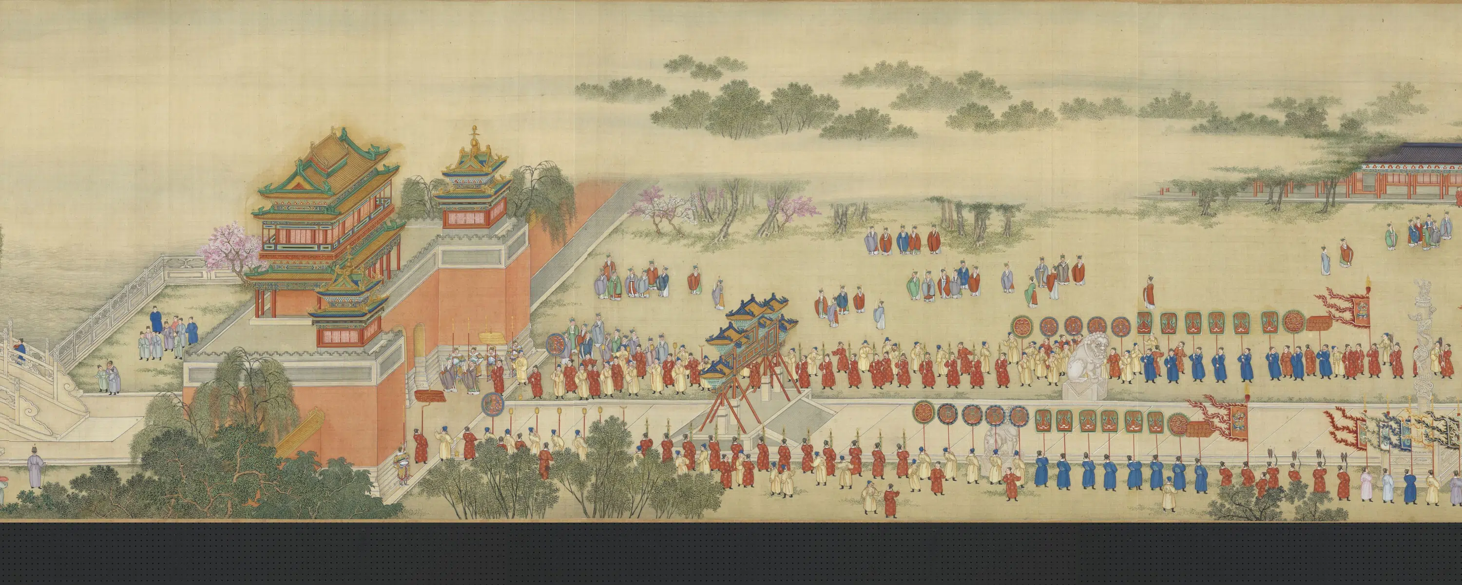 清代【周鲲】《院本汉宫春晓图》 第33张