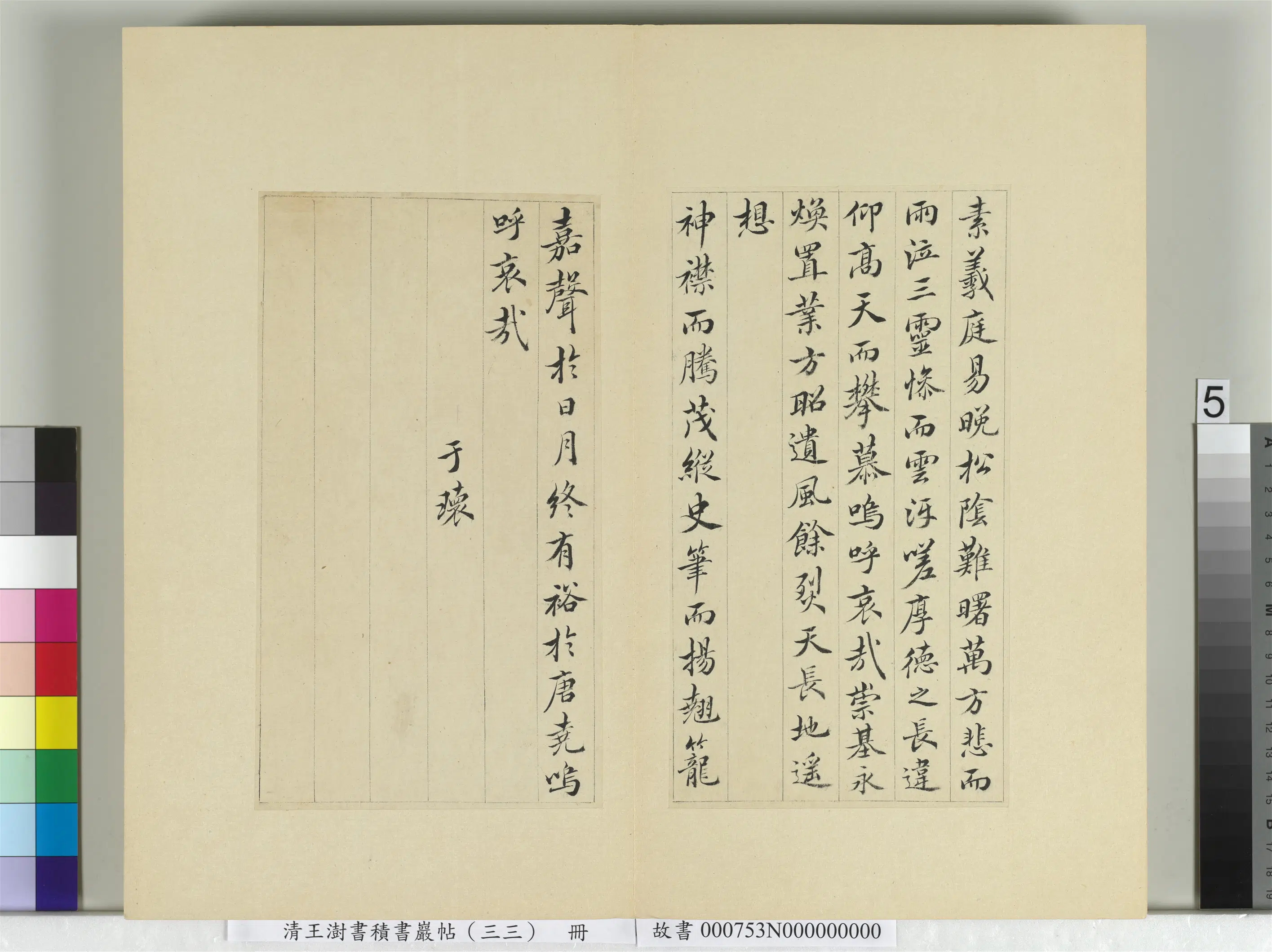 清代【王澍】《书积书岩帖（三十三）册-临褚遂良哀册》 第5张