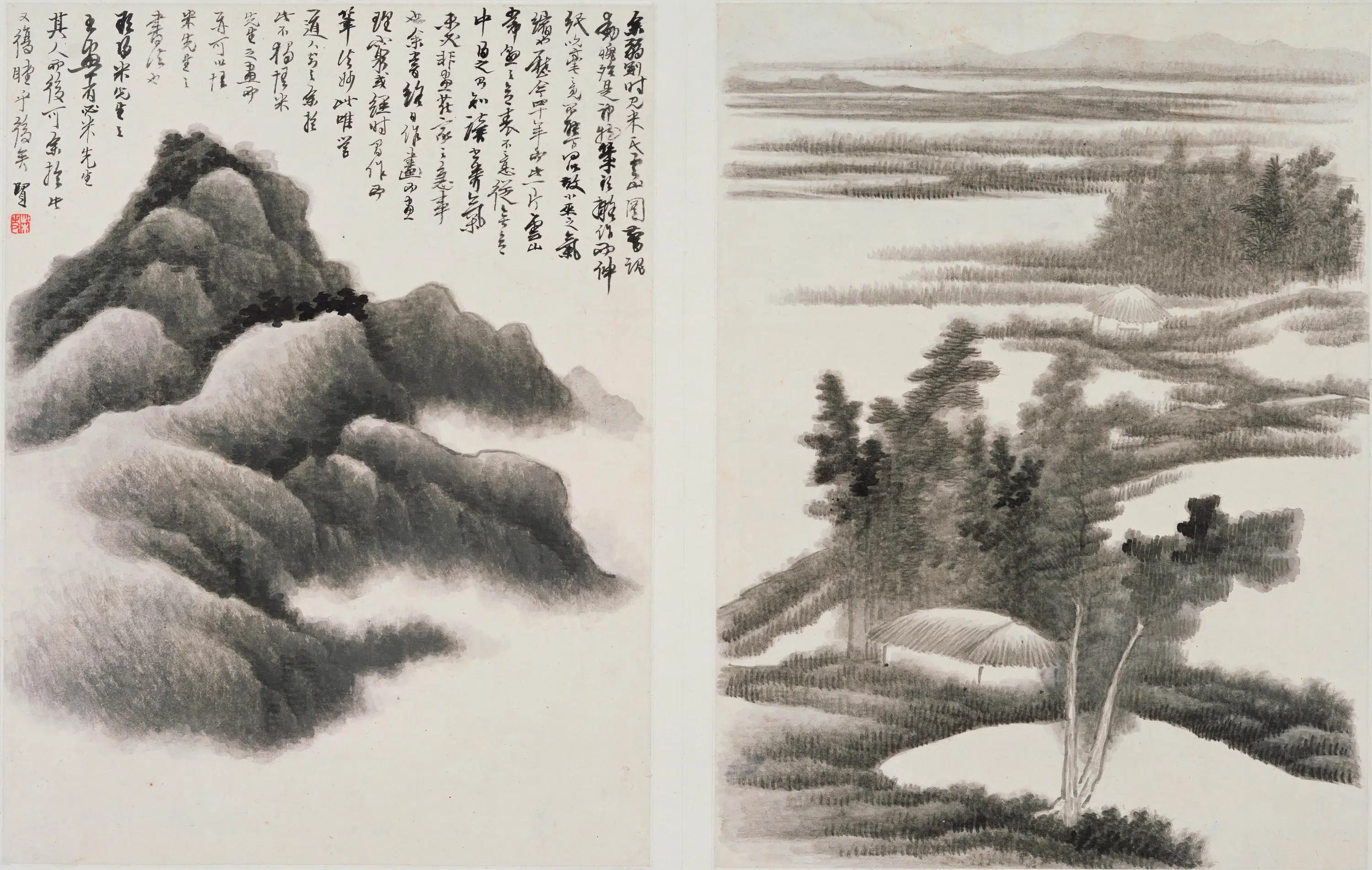 清代【龚贤】《山水图册》 第7张