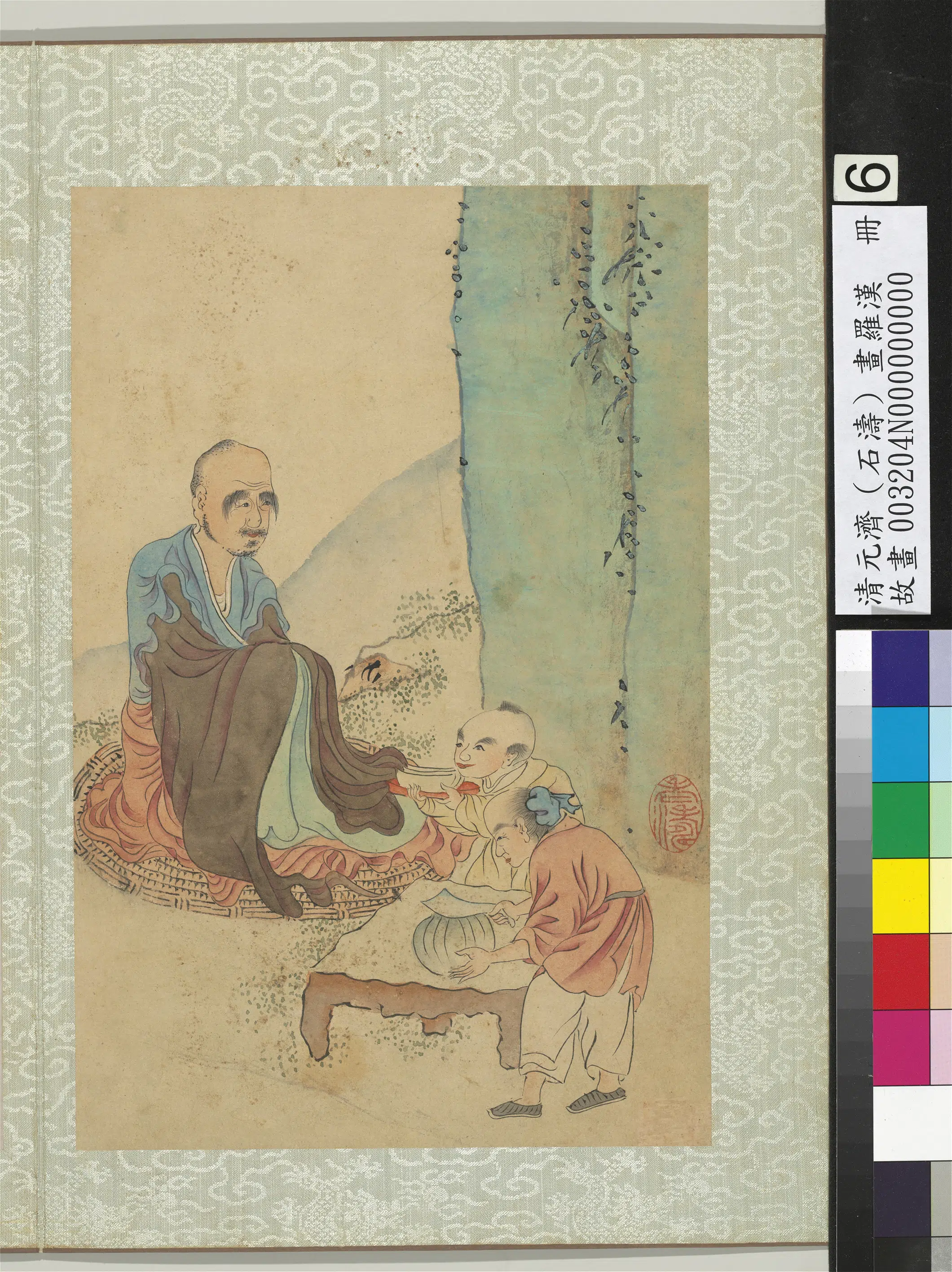 清代【石涛】《画罗汉册》 第8张 清代【石涛】《画罗汉册》 第8张