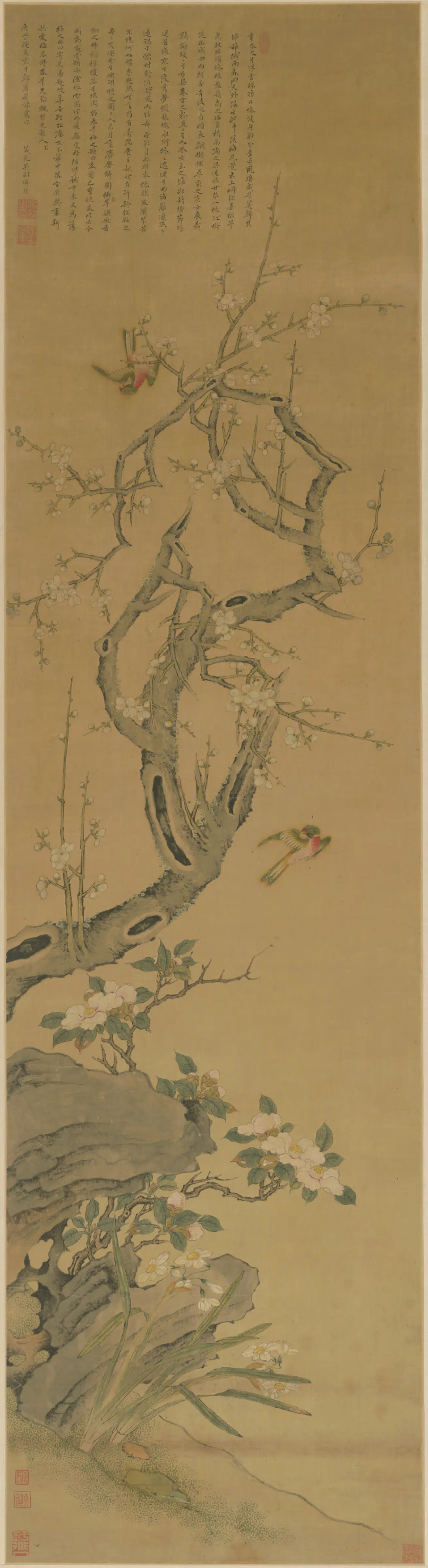 明朝【吴绡】《花鸟轴》