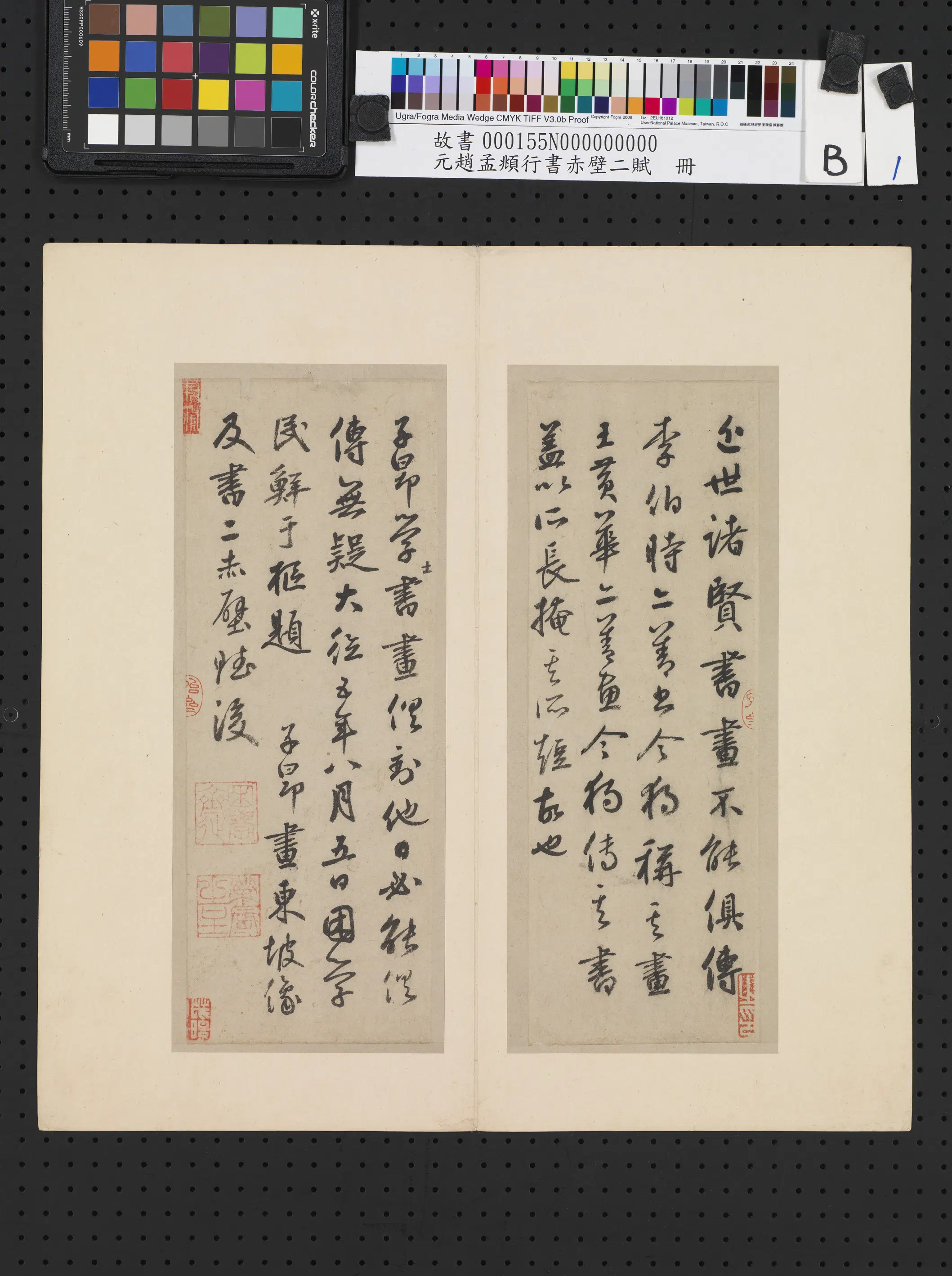 元朝【赵孟頫】《行书赤壁二赋册》 第5张 元朝【赵孟頫】《行书赤壁二赋册》 第5张