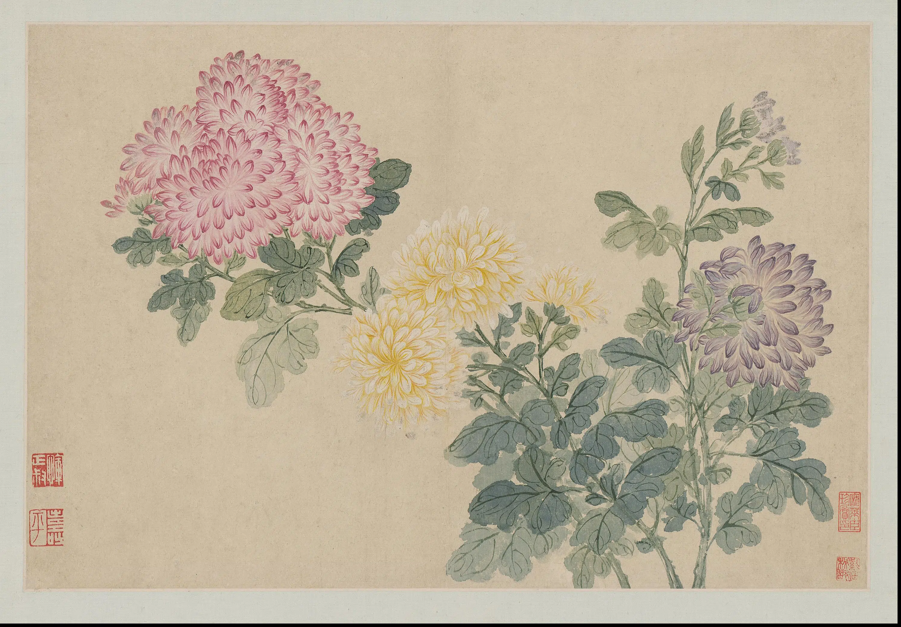 清代【恽寿平】《花卉山水册-14开》 第5张