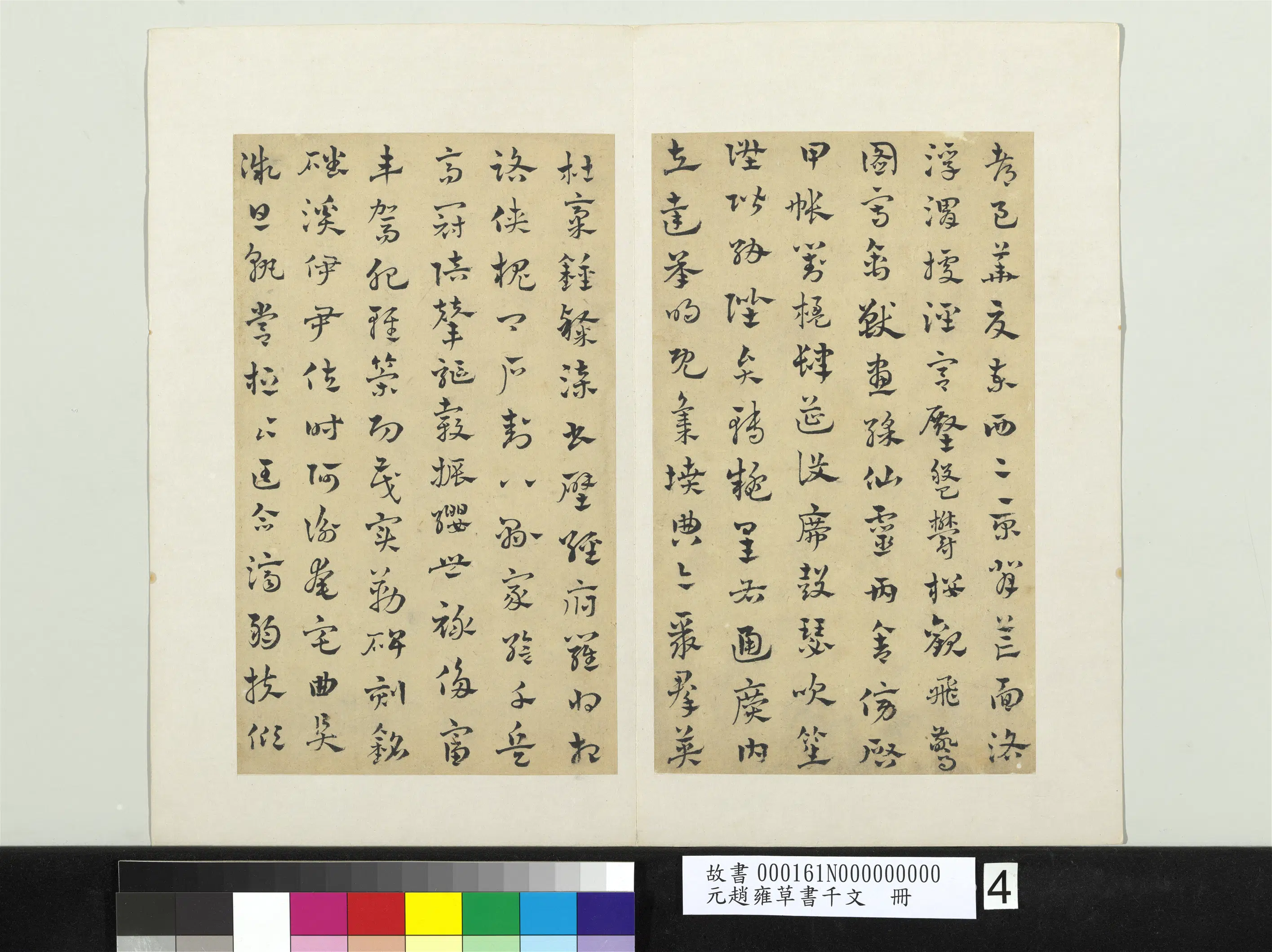 元朝【赵雍】《草书千文册》 第4张 元朝【赵雍】《草书千文册》 第4张