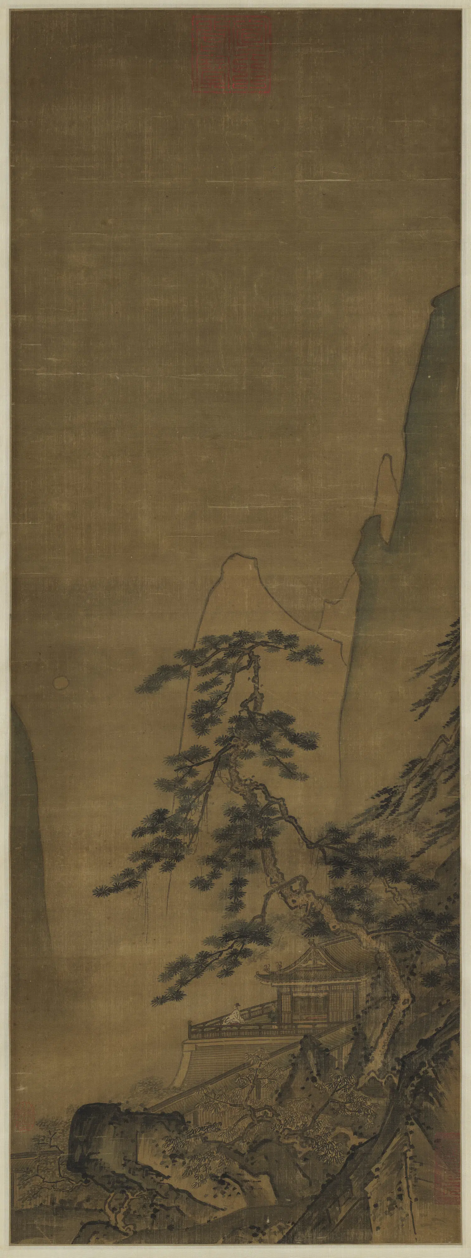 宋代《宋人山水图轴》