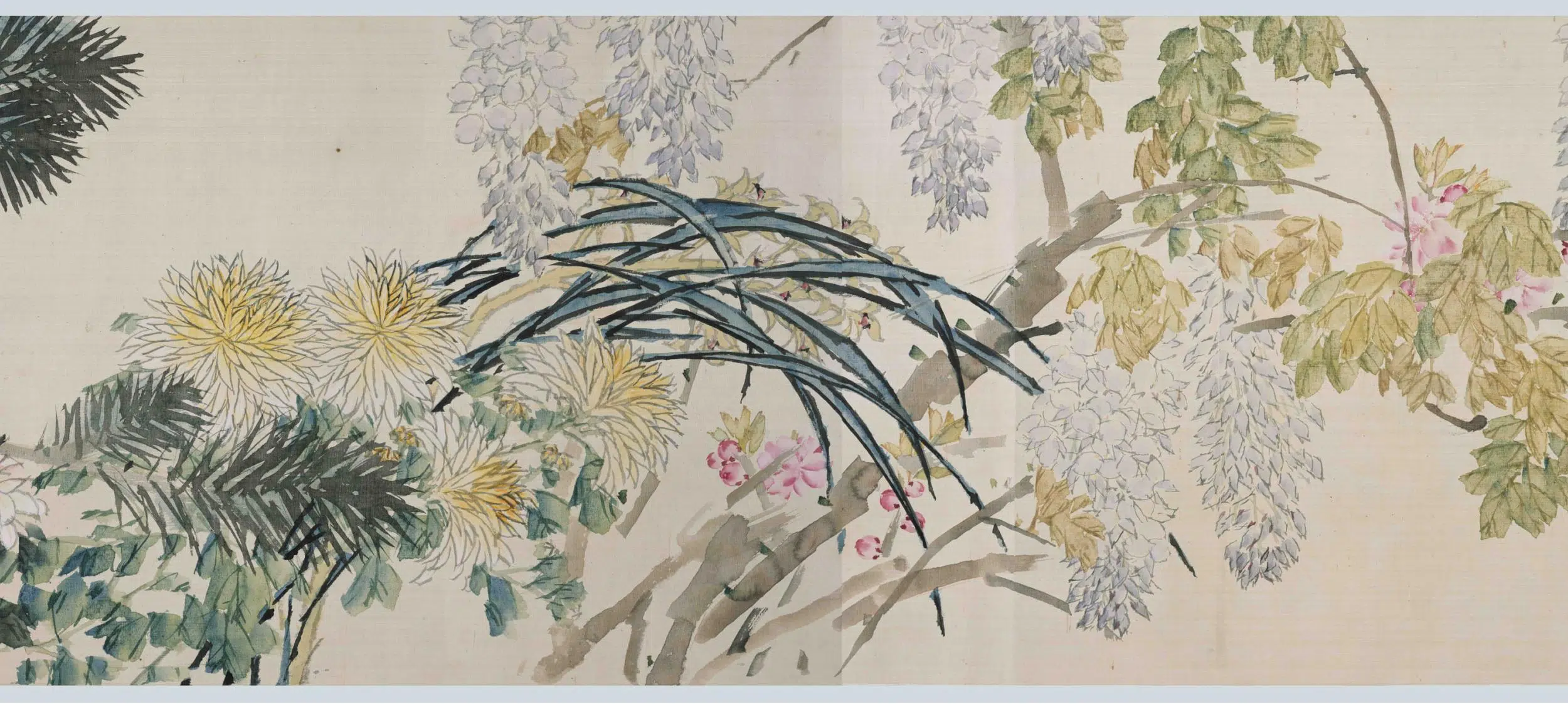 清代【虚谷】《花卉图卷》 第3张 清代【虚谷】《花卉图卷》 第3张