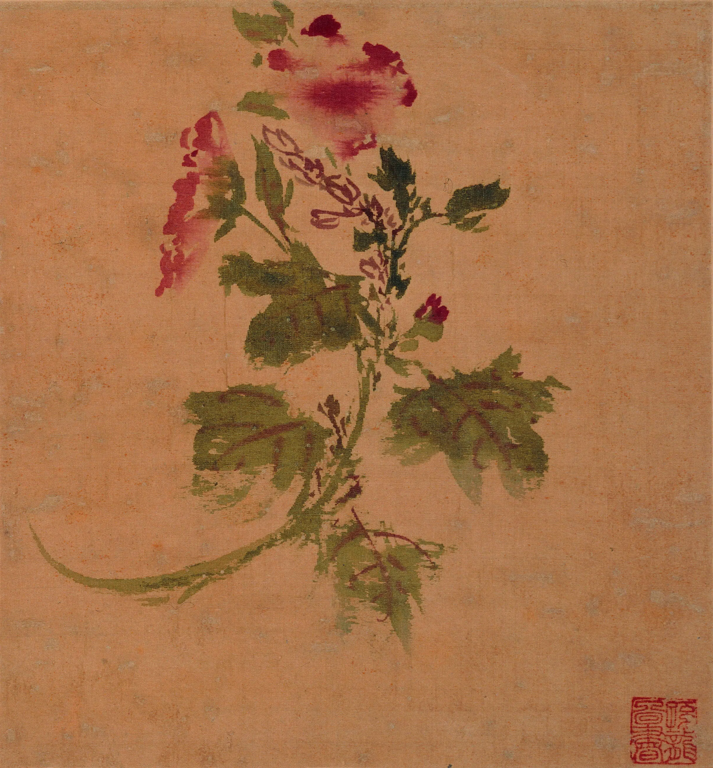 明朝【孙隆（孙龙）】《花鸟草虫册》 第8张