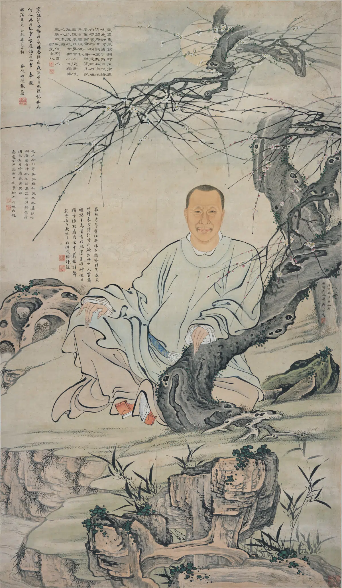 清代【禹之鼎】《姜西溟像轴》