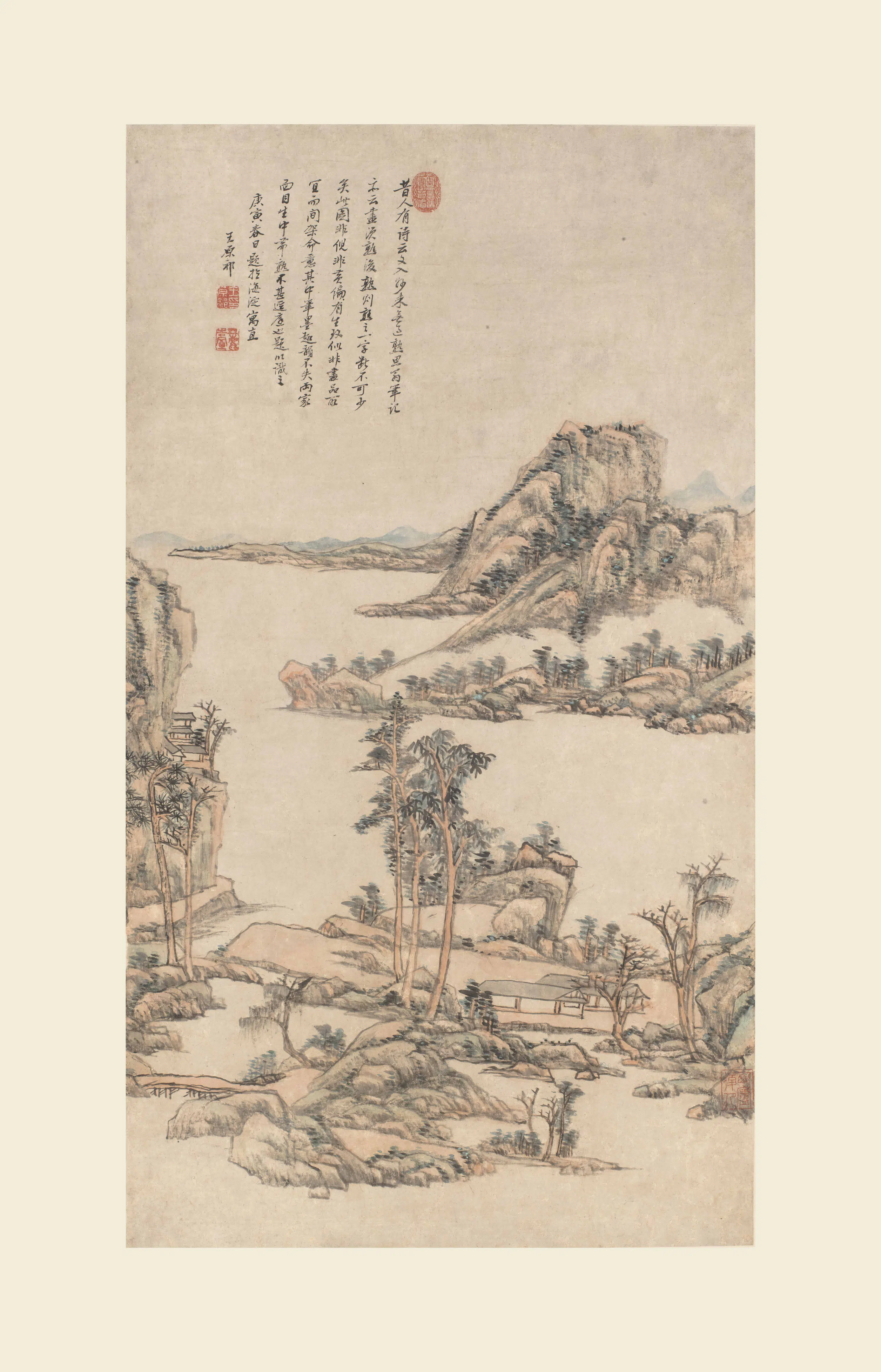 清代【王原祁】《山水图轴-3》