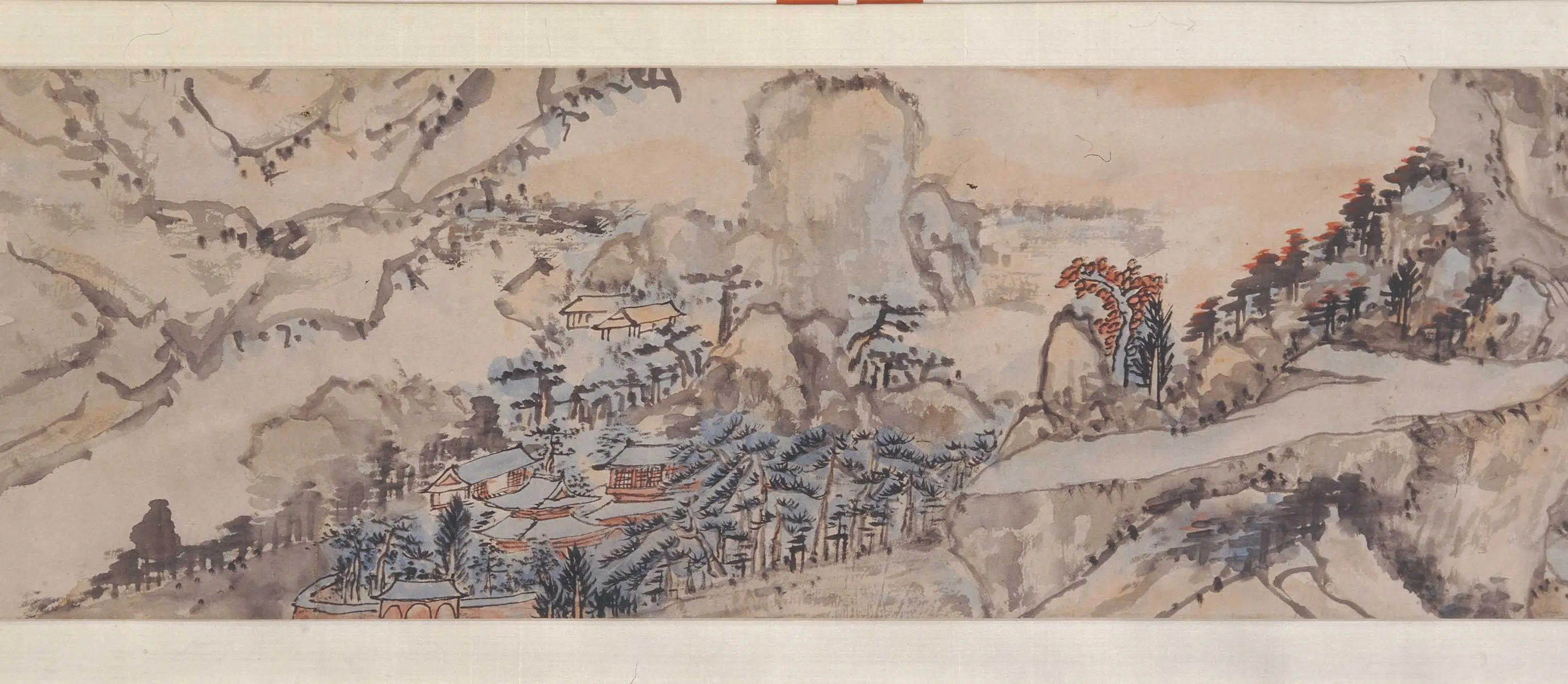清代【髡残(石谿)】《入山图卷》 第4张