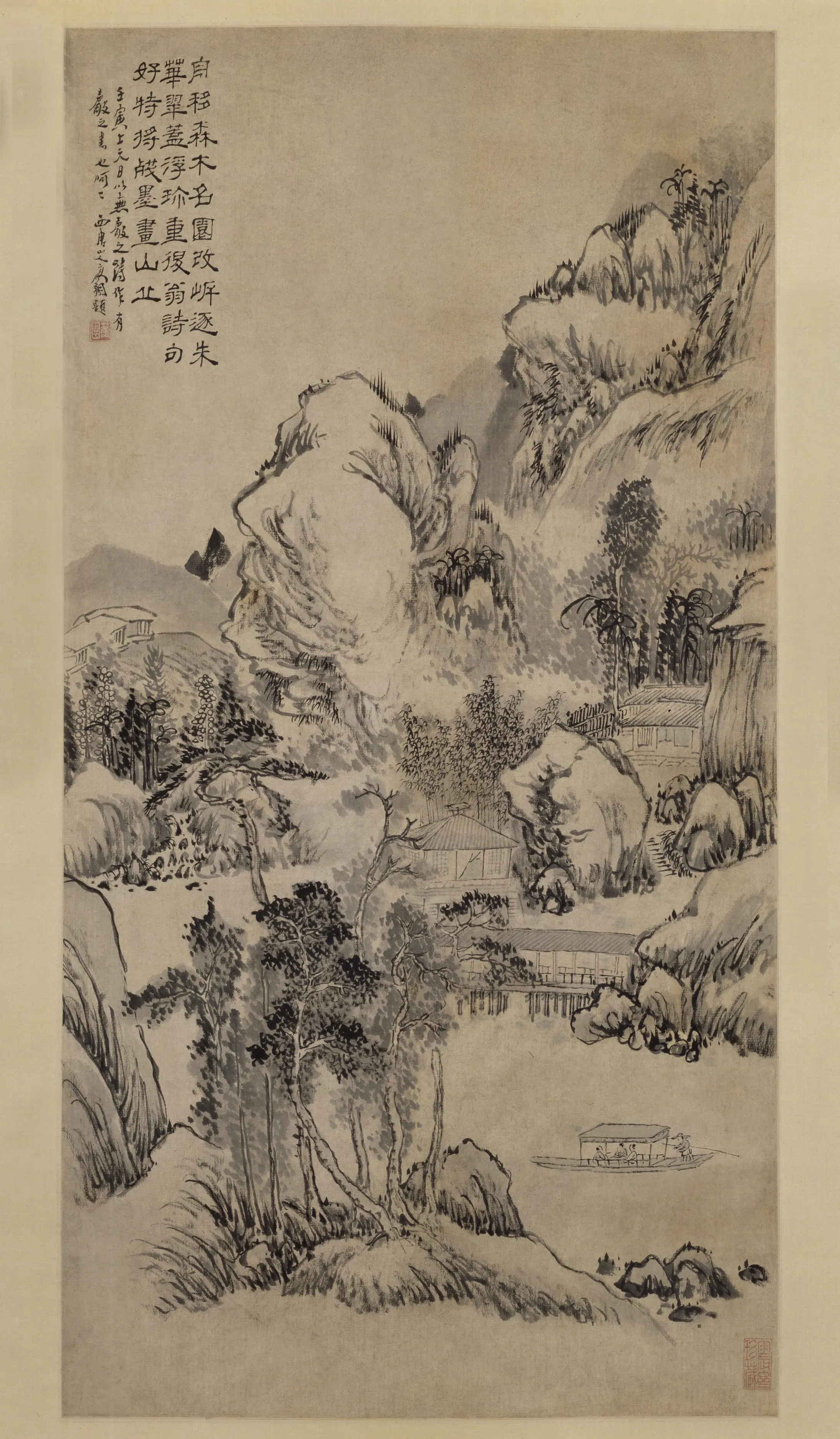 清代【高翔】《山水图轴-1》