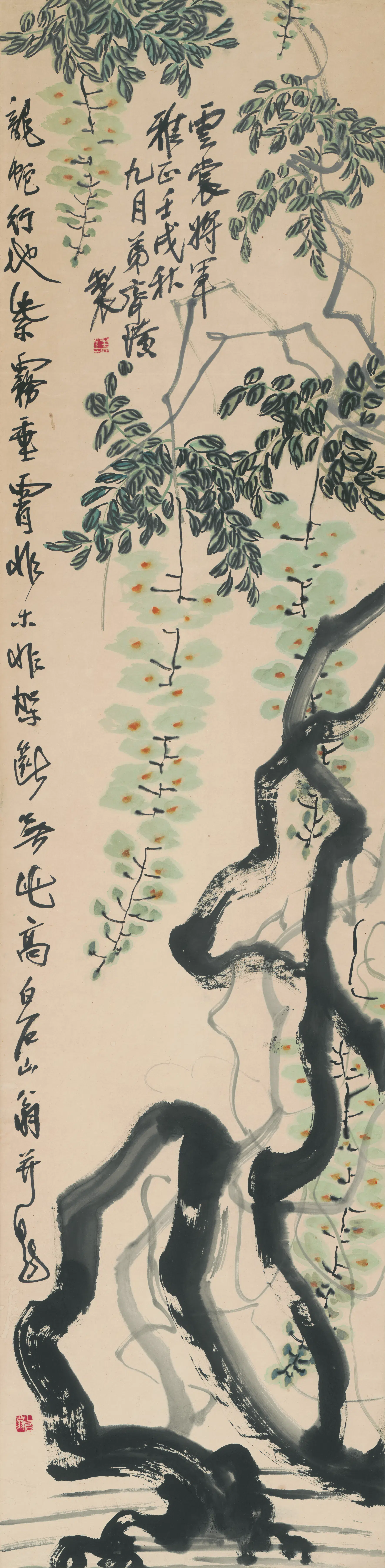 近现代【齐白石】《藤蔓》