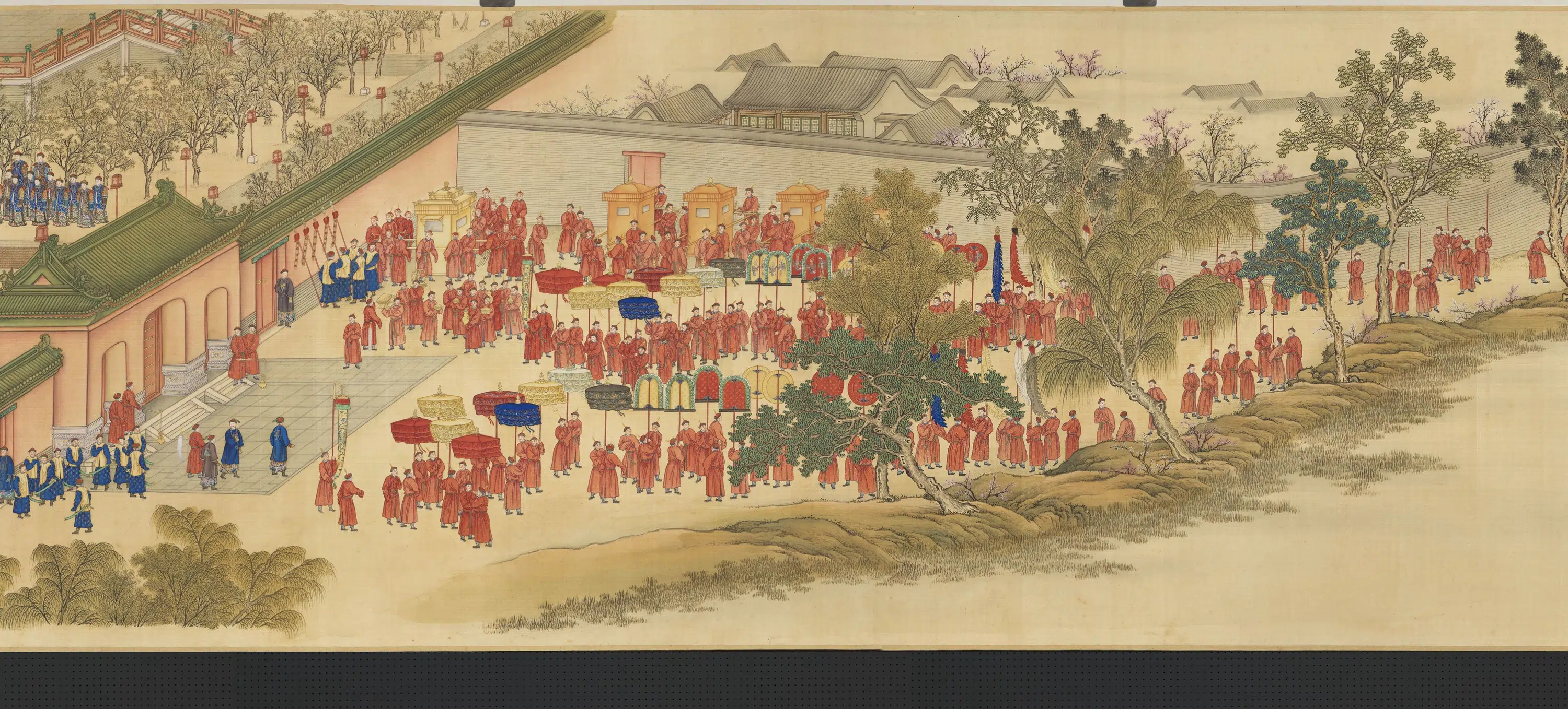 清代【金昆】《院本亲蚕图卷-祭坛》 第3张 清代【金昆】《院本亲蚕图卷-祭坛》 第3张