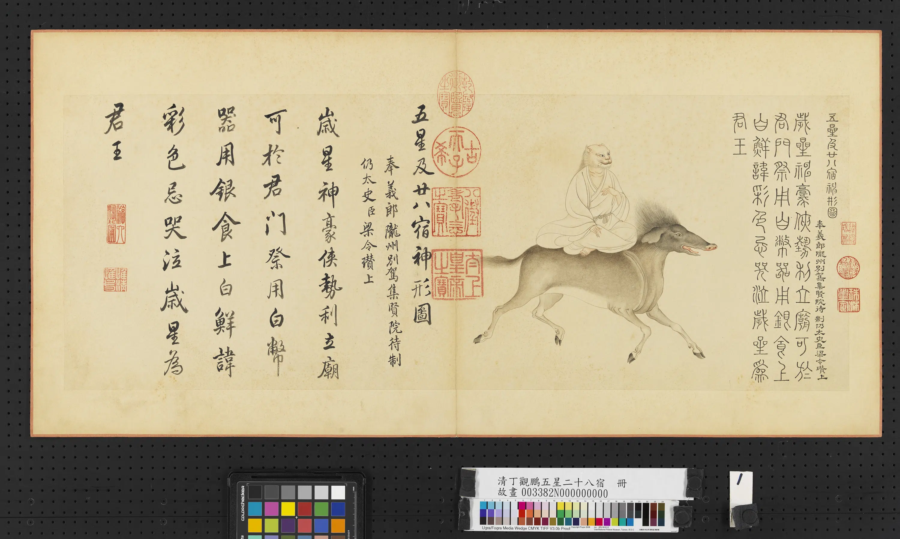 清代【丁观鹏】《五星二十八宿册》
