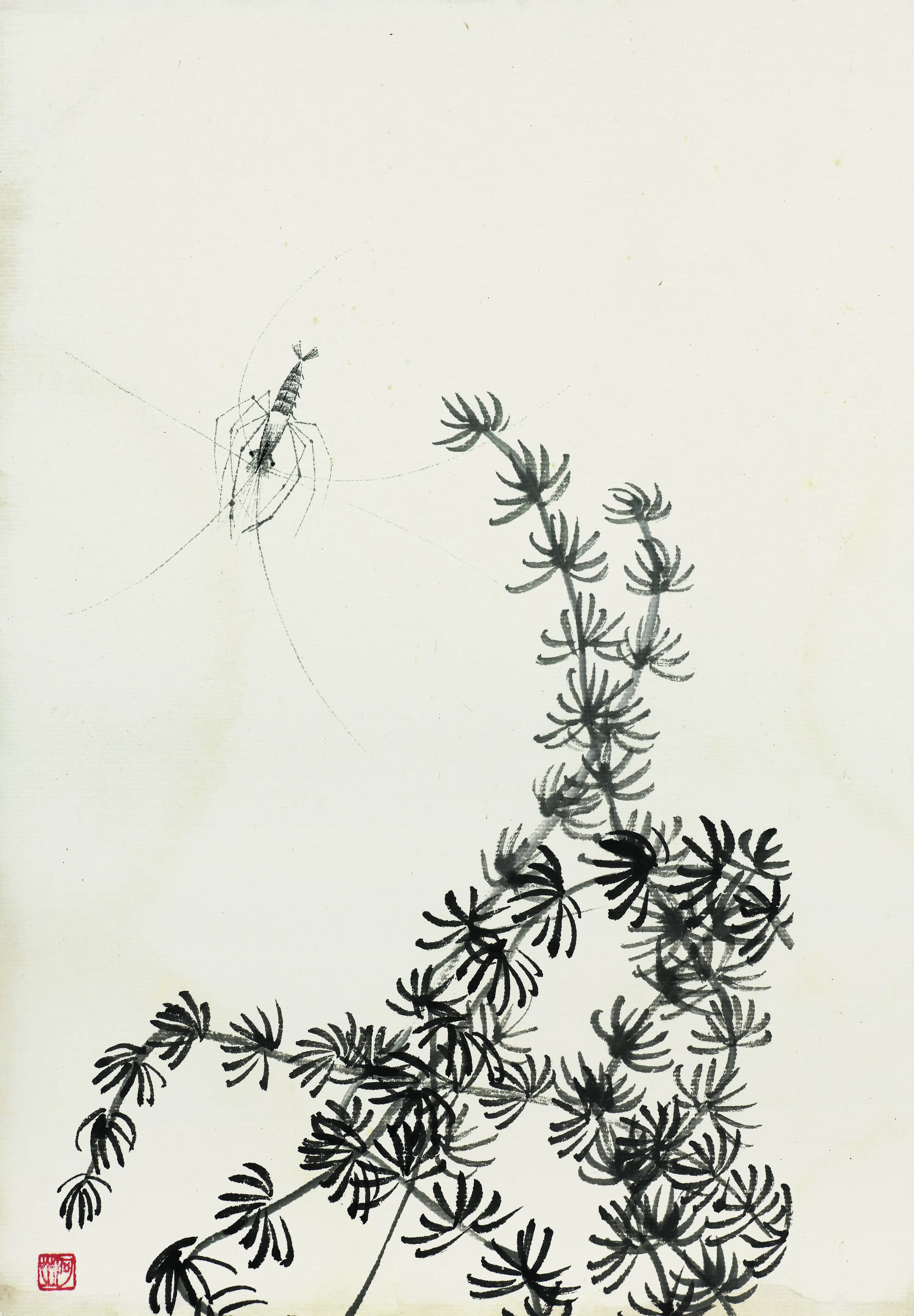 近现代【齐白石】《花卉虫草图册83开》 第12张 近现代【齐白石】《花卉虫草图册83开》 第12张