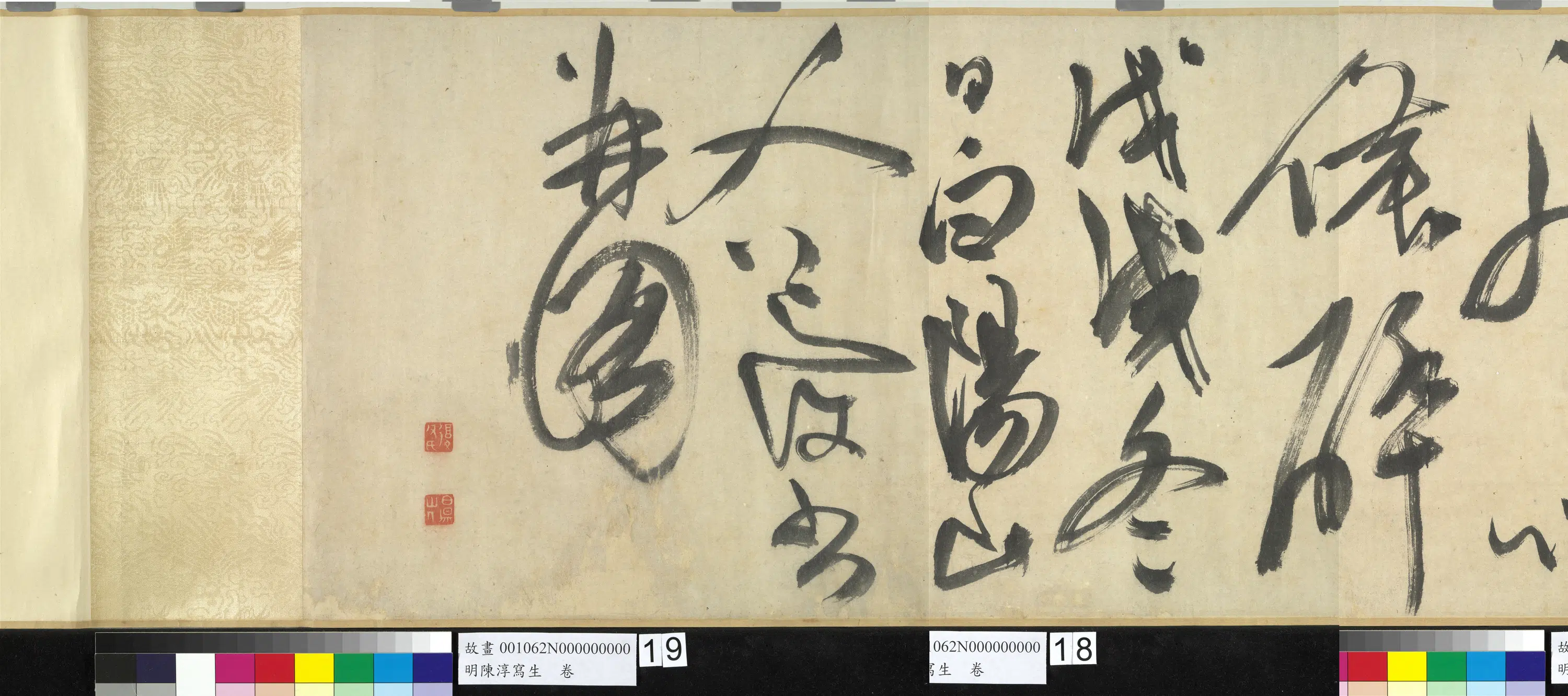明朝【陈淳（道复）】《写生图卷》 第1张