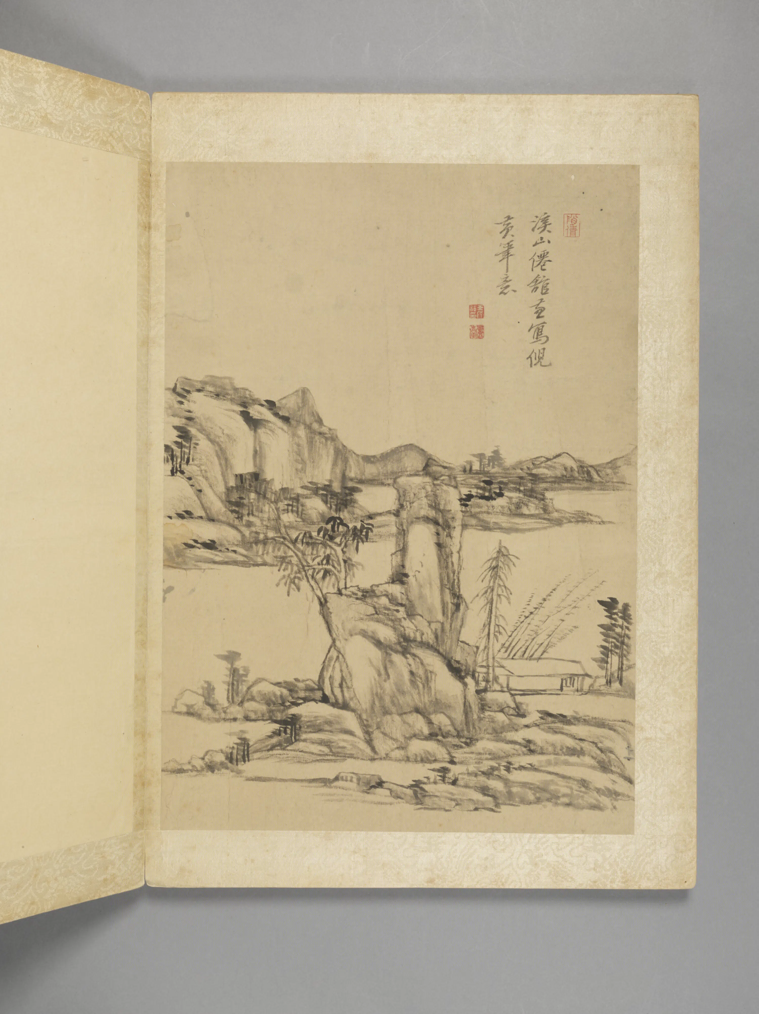 清代【王原祁】《仿古山水册(8开)》 第8张 清代【王原祁】《仿古山水册(8开)》 第8张