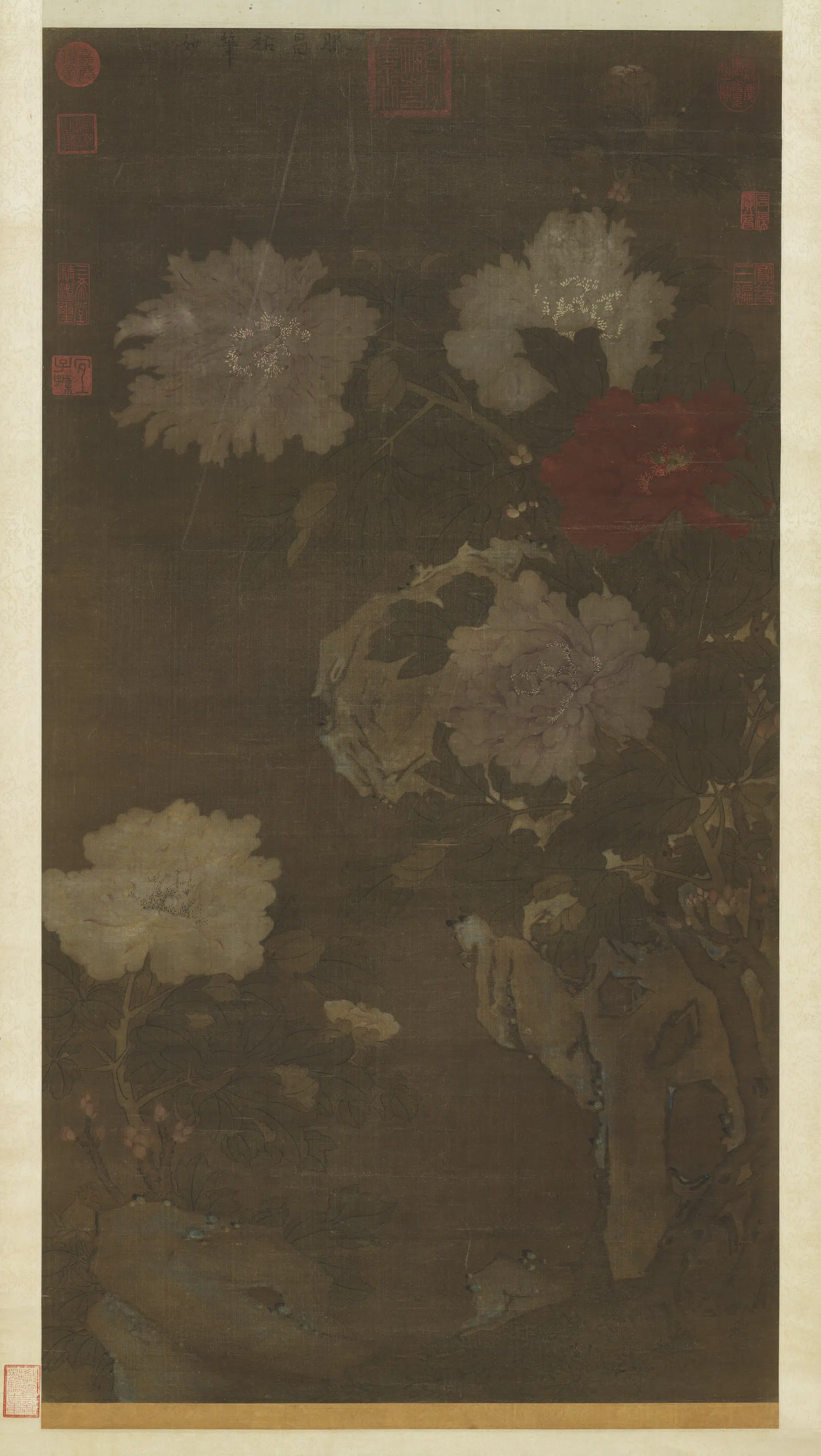 五代后蜀【滕昌祐】《牡丹图轴》
