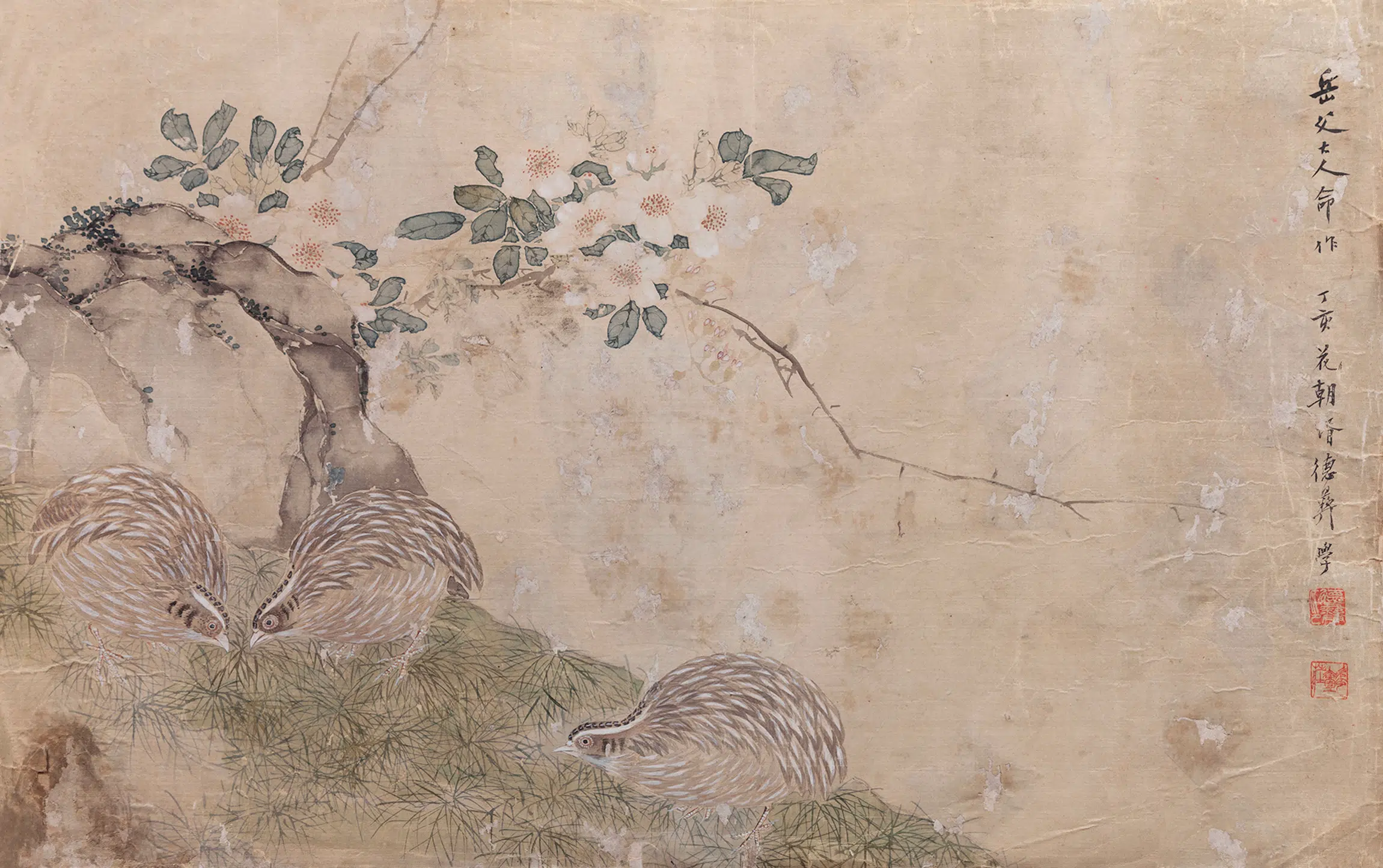 近现代【伍德彝】《花鸟画》