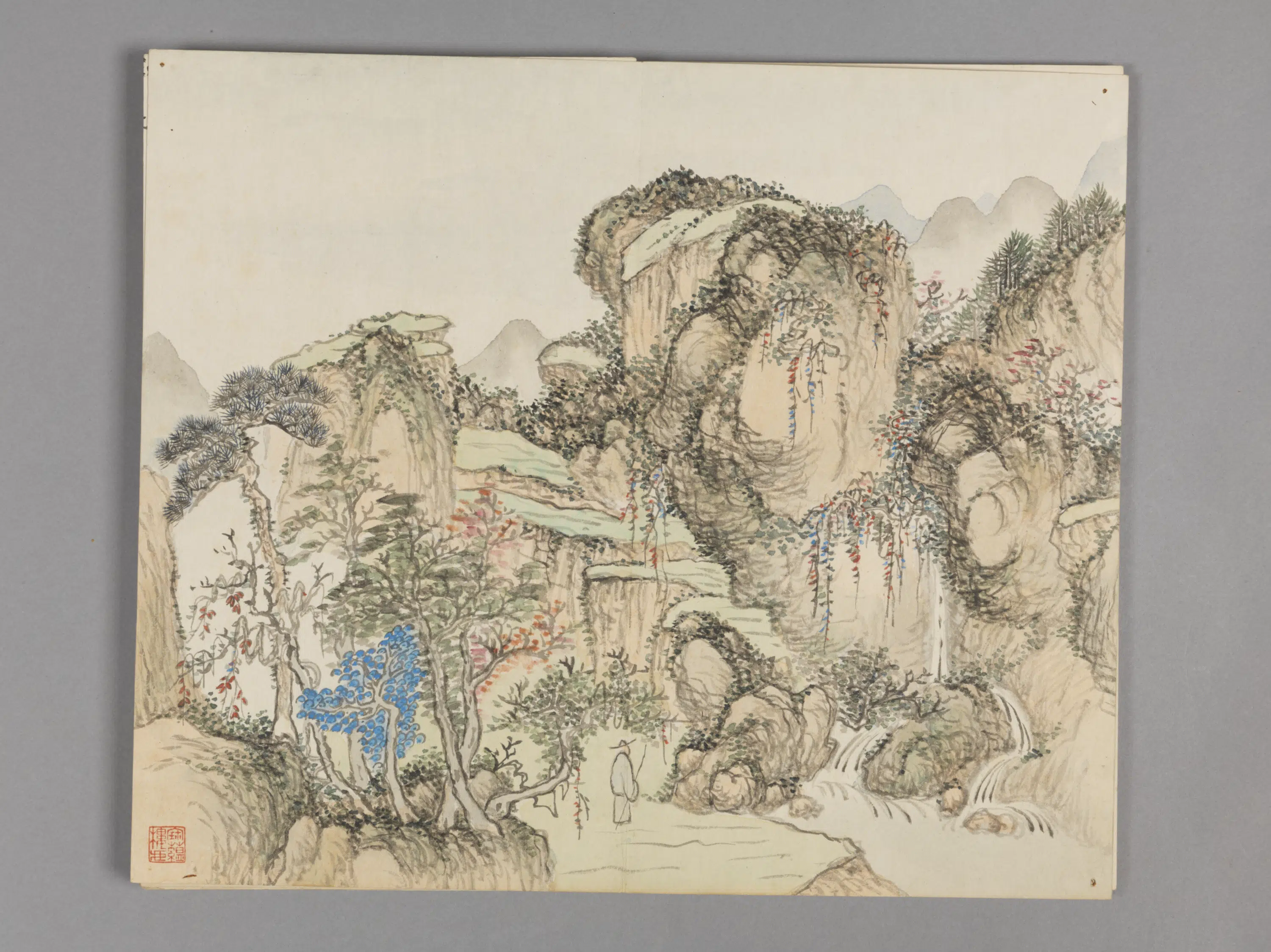 清代【董诰】《蓬壶荟胜图册(3开)》 第2张 清代【董诰】《蓬壶荟胜图册(3开)》 第2张