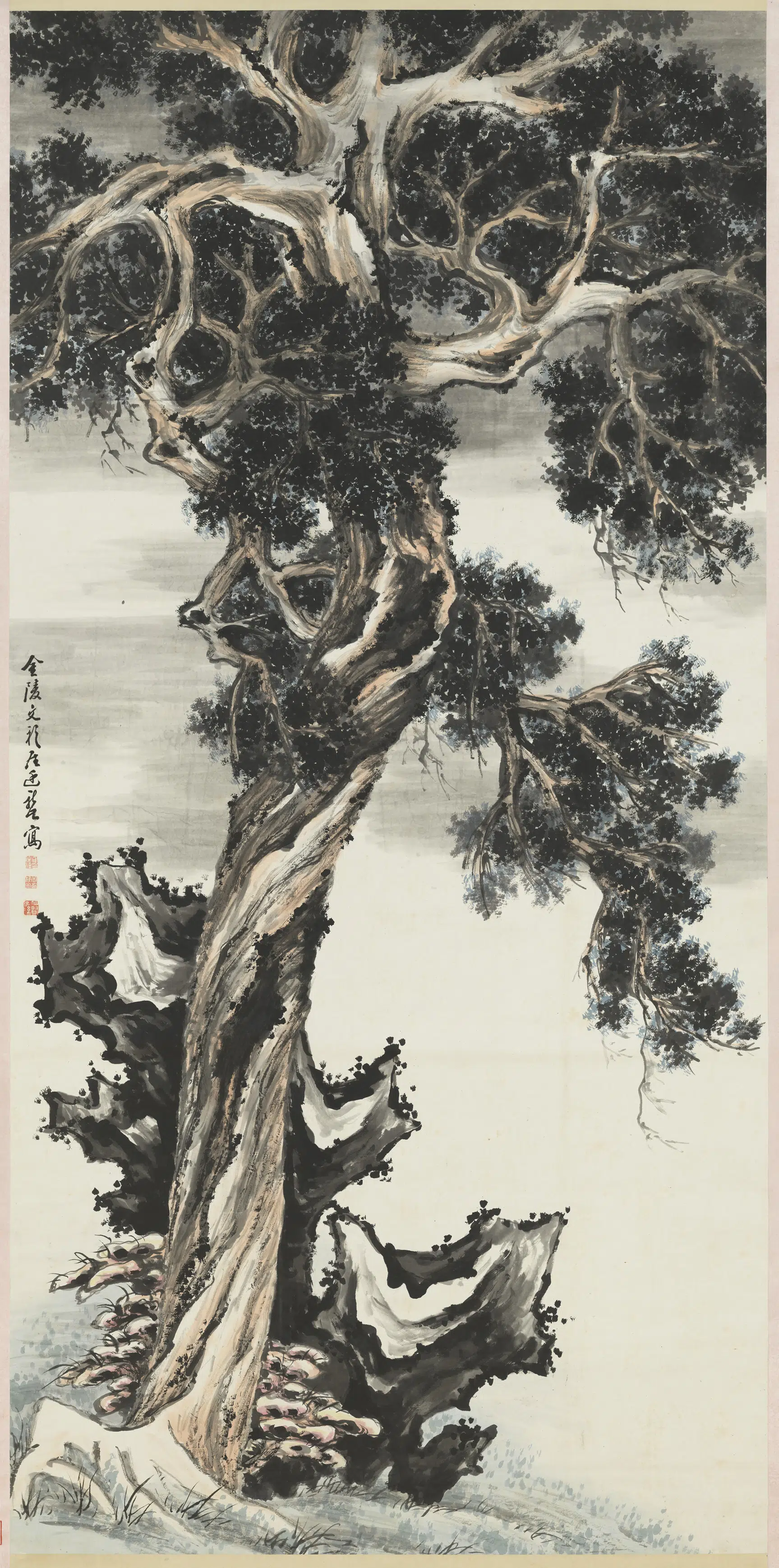 清代【罗廷禧】《画百二十寿图轴》