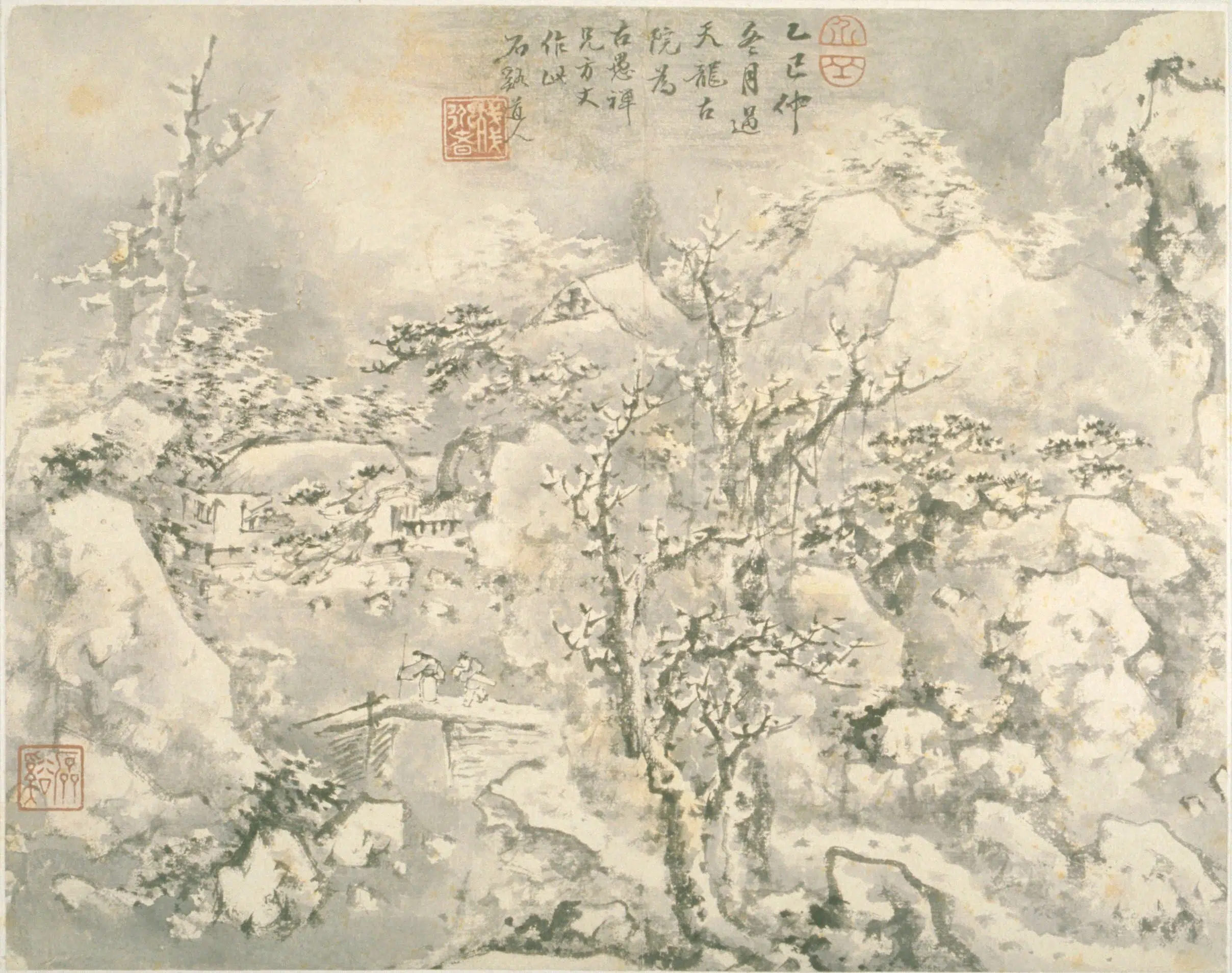 清代【髡残】《山水册》 第8张 清代【髡残】《山水册》 第8张