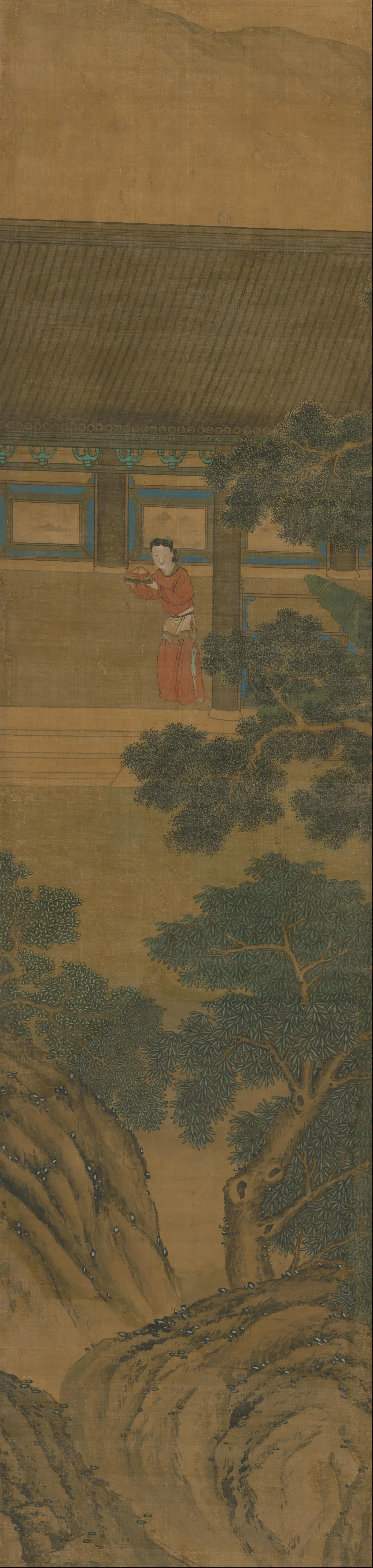 清代【萧晨】《昼锦堂图通景屏》 第9张 清代【萧晨】《昼锦堂图通景屏》 第9张