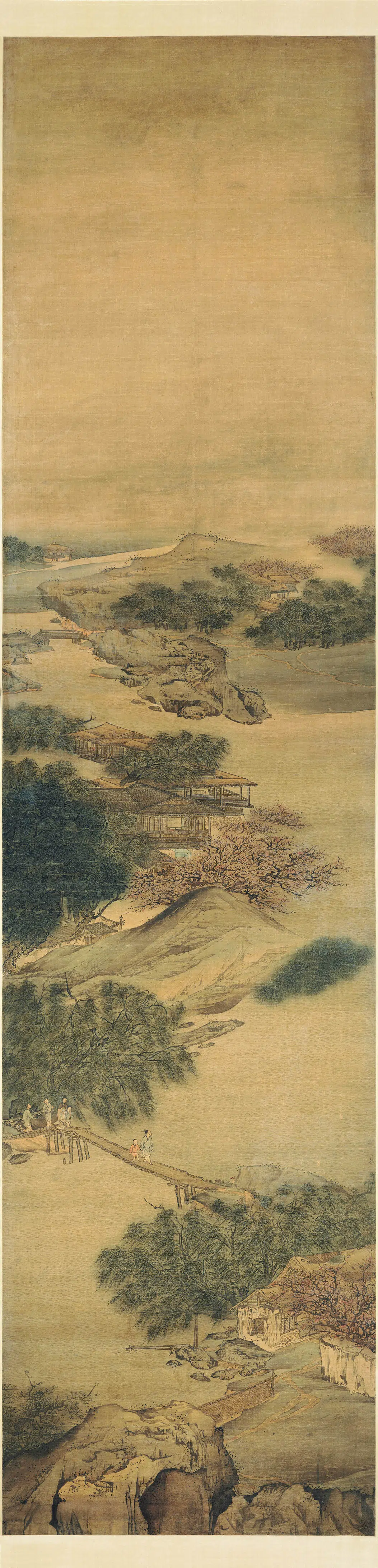 清代【袁江】《桃源仙境通景屏》 第7张 清代【袁江】《桃源仙境通景屏》 第7张