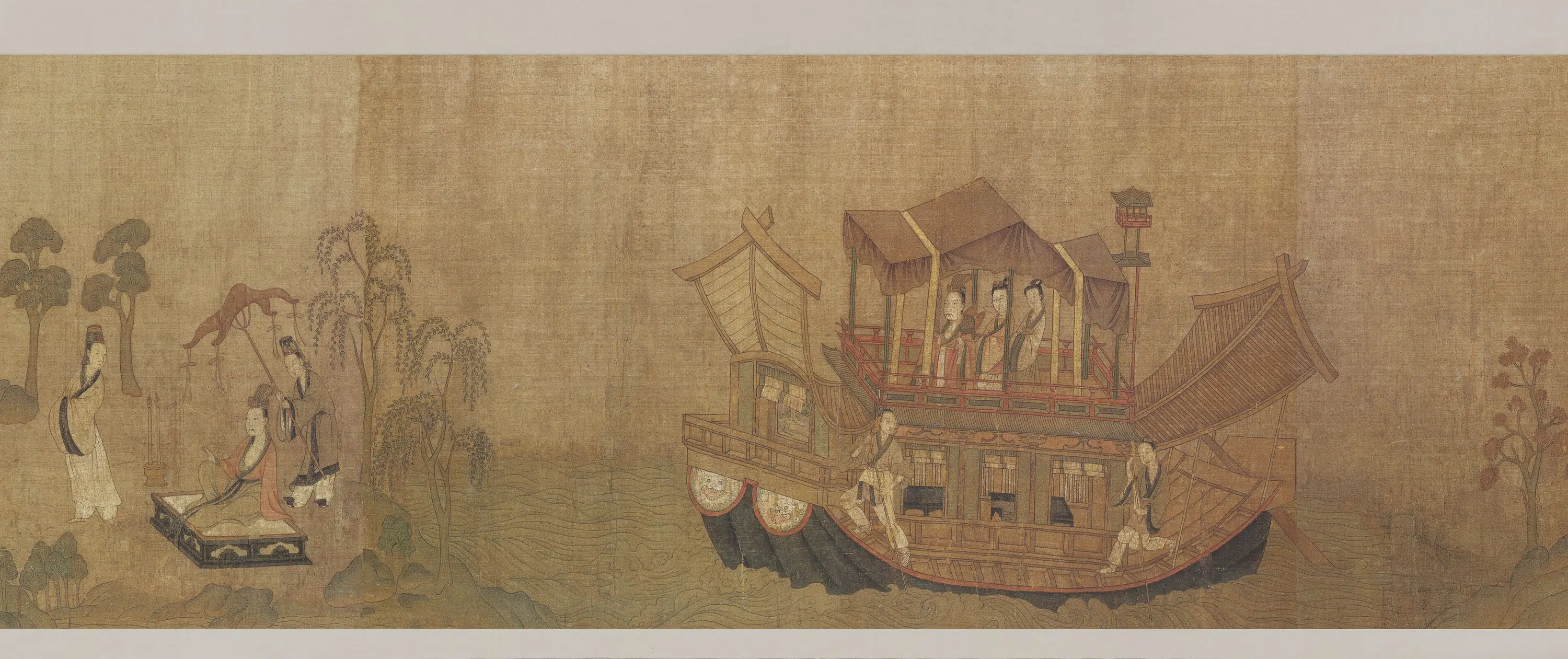 东晋【顾恺之】《摹洛神赋图全卷（第一卷）》 第15张
