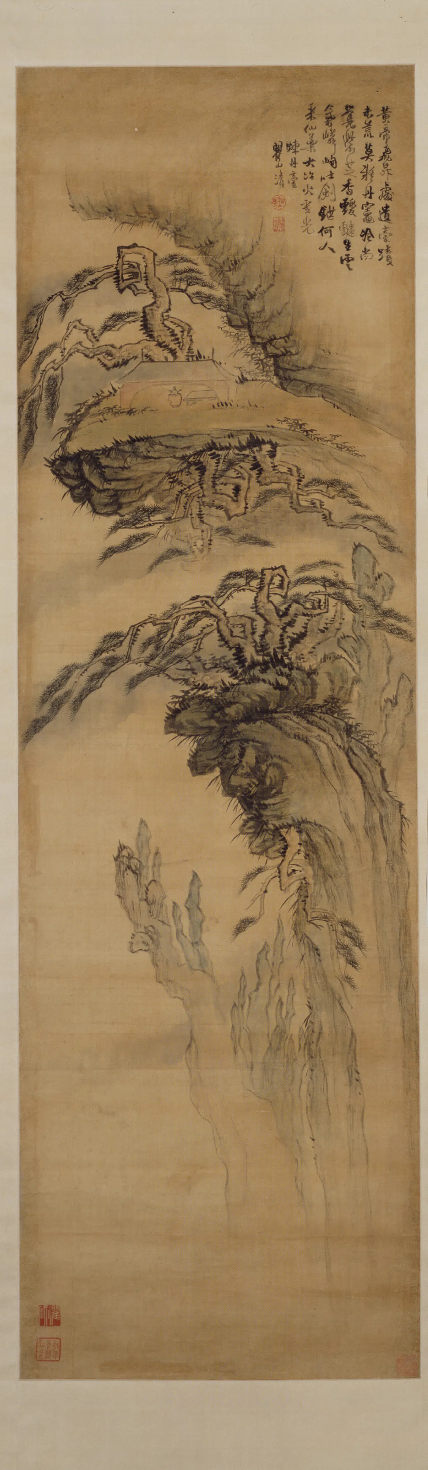清代【梅清】《黄山图轴-4》