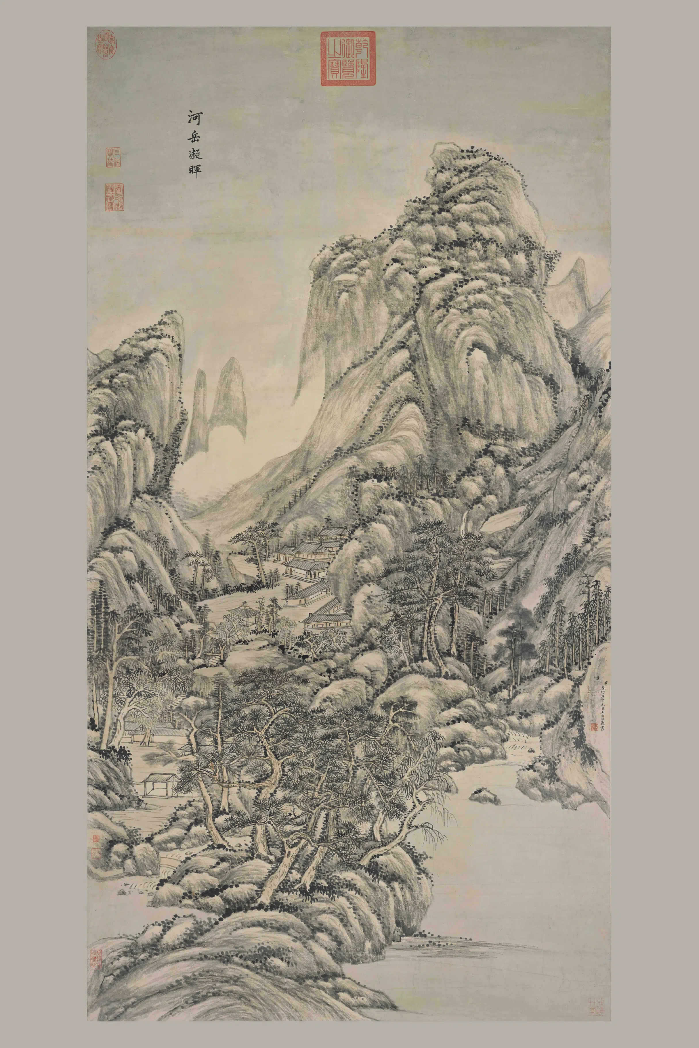 清代【王原祁】《河岳凝晖图轴》