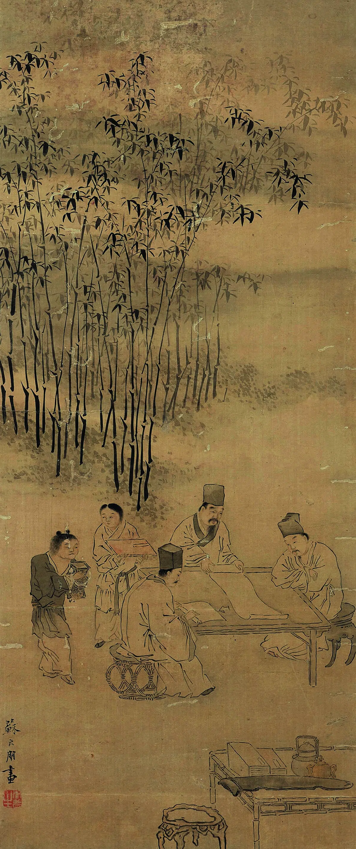 清代【苏六朋】《人物轴-1》 第1张