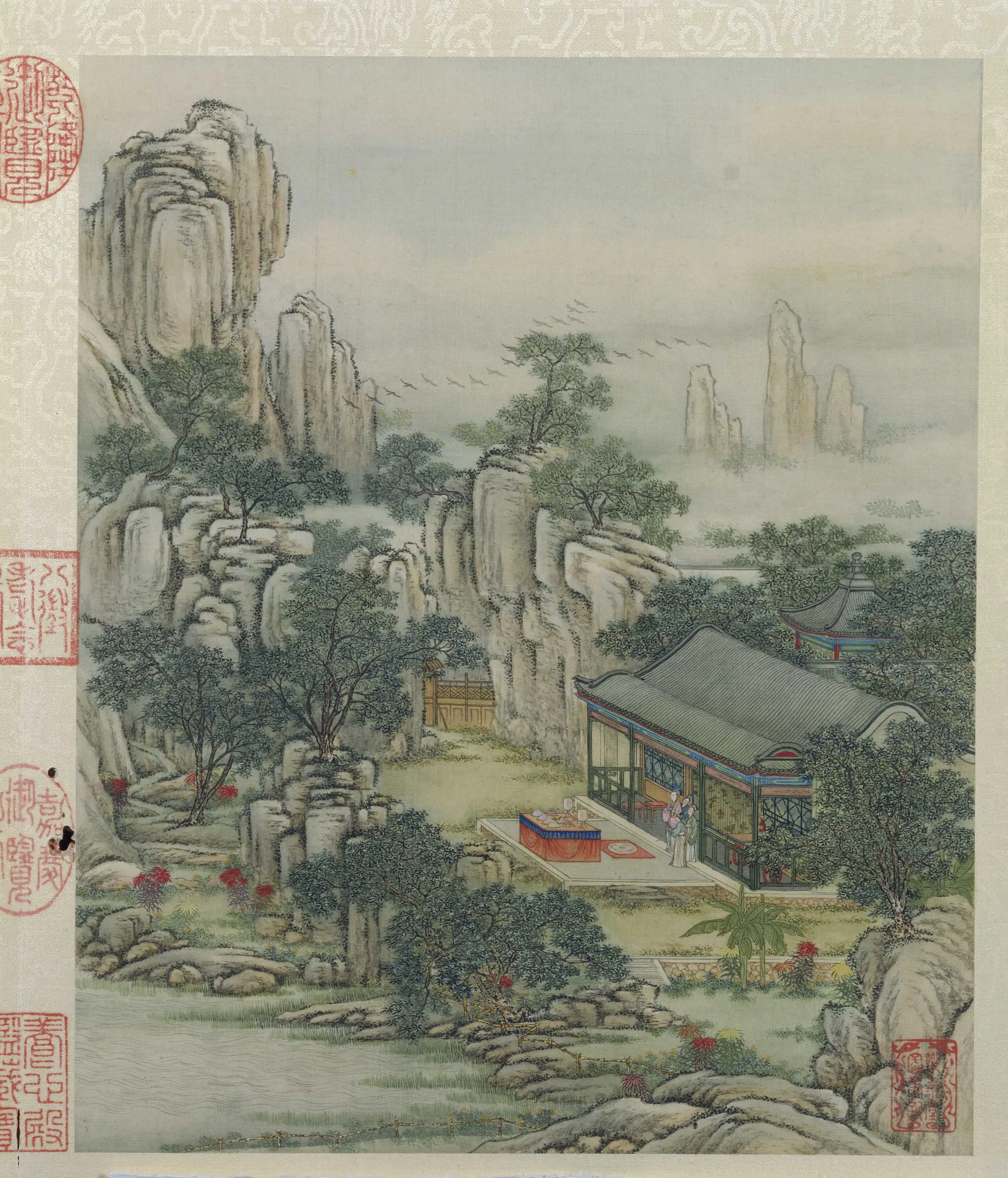 清代【陈枚】《山水楼阁图册十二开》 第7张